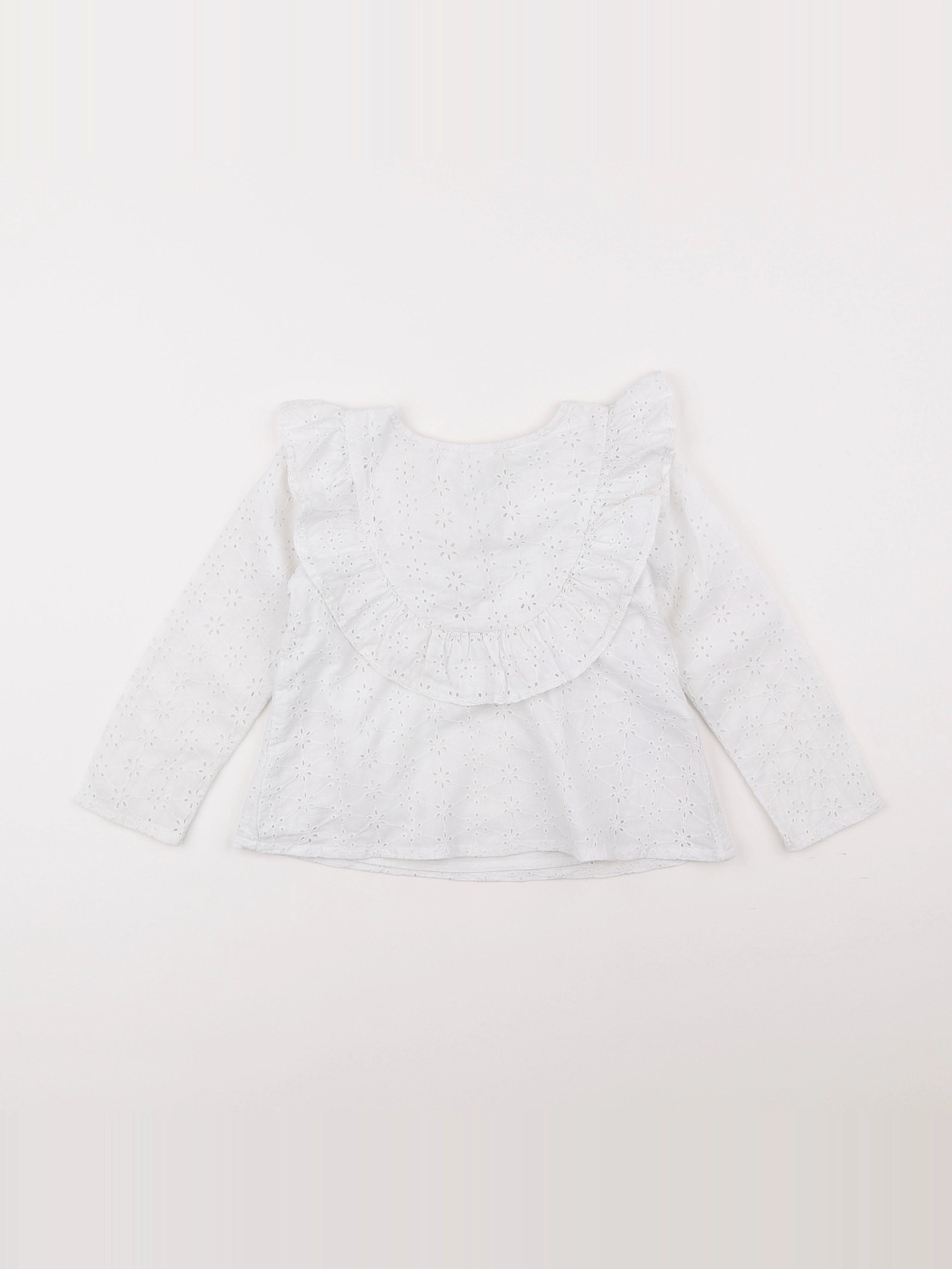 Vertbaudet - blouse blanc - 4 ans