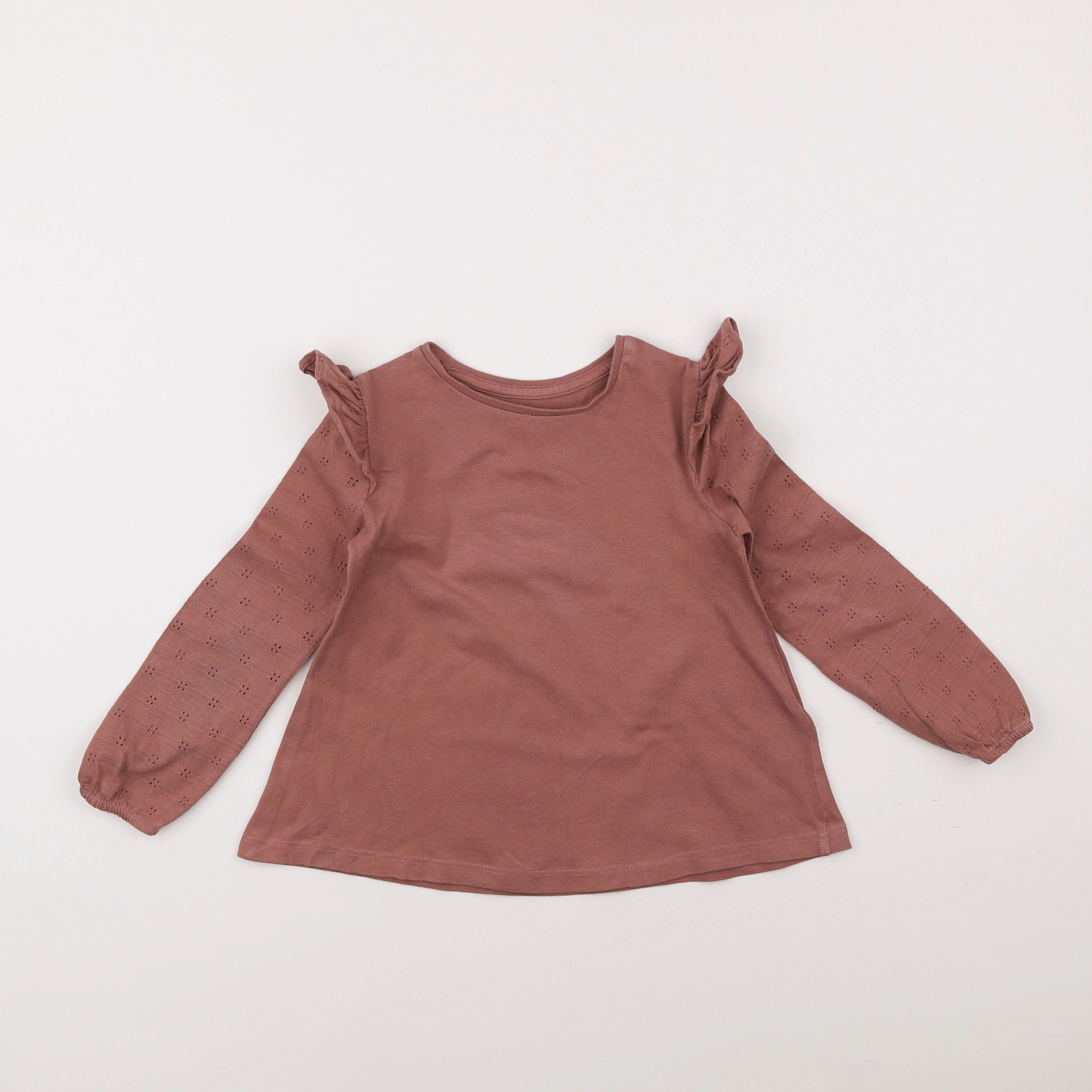 Vertbaudet - tee-shirt marron - 4 ans