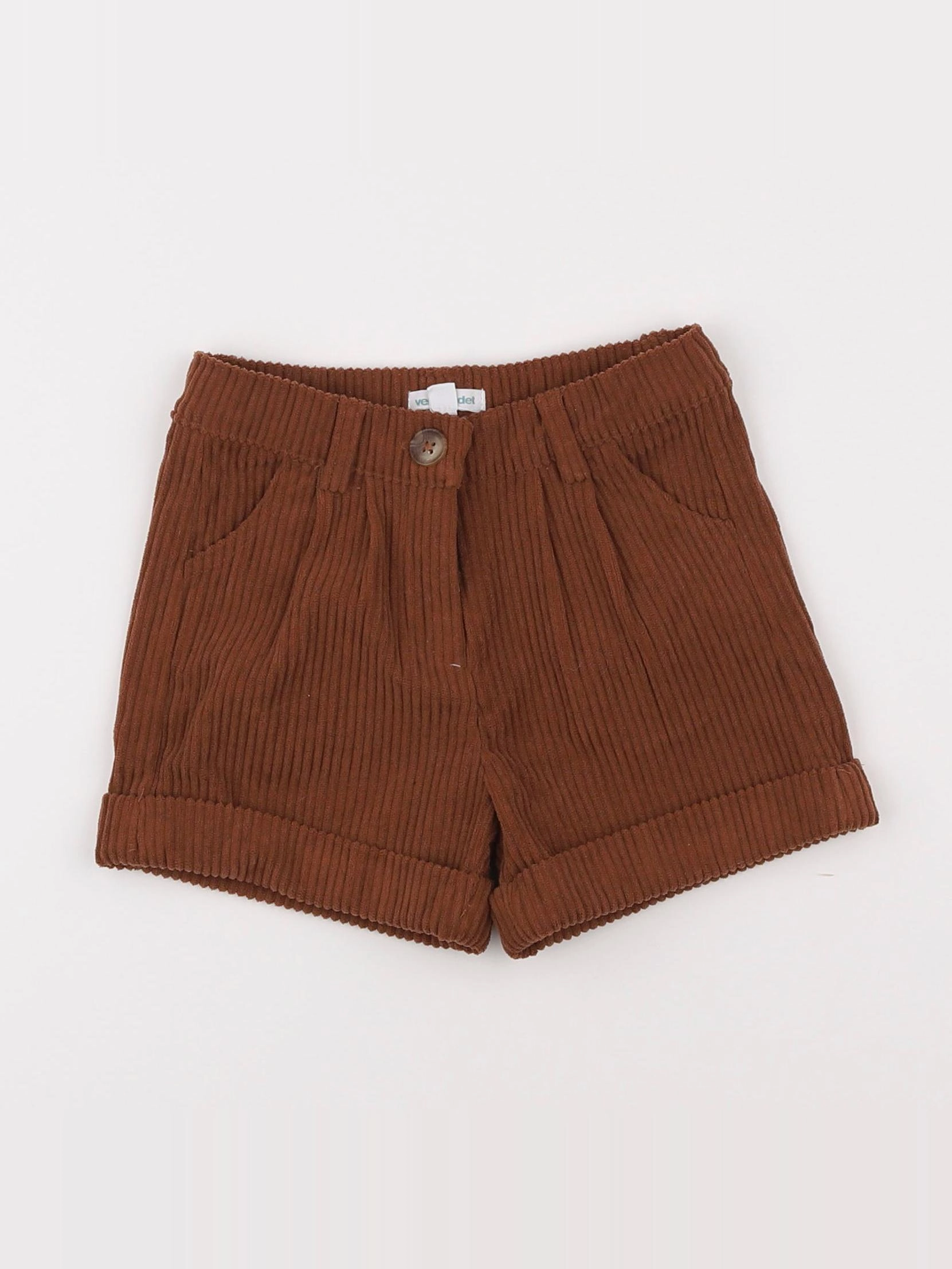 Vertbaudet - short marron - 3 ans