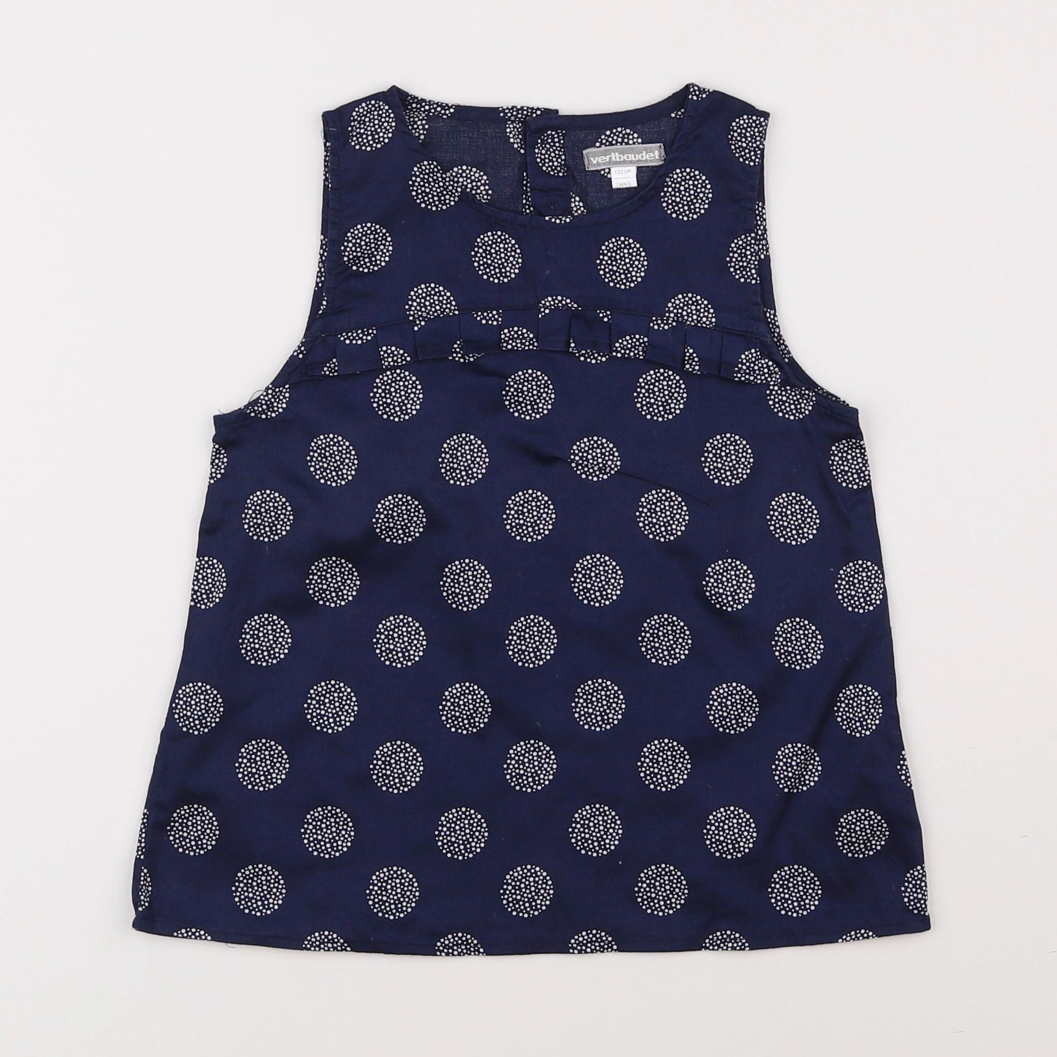 Vertbaudet - blouse bleu - 7 ans