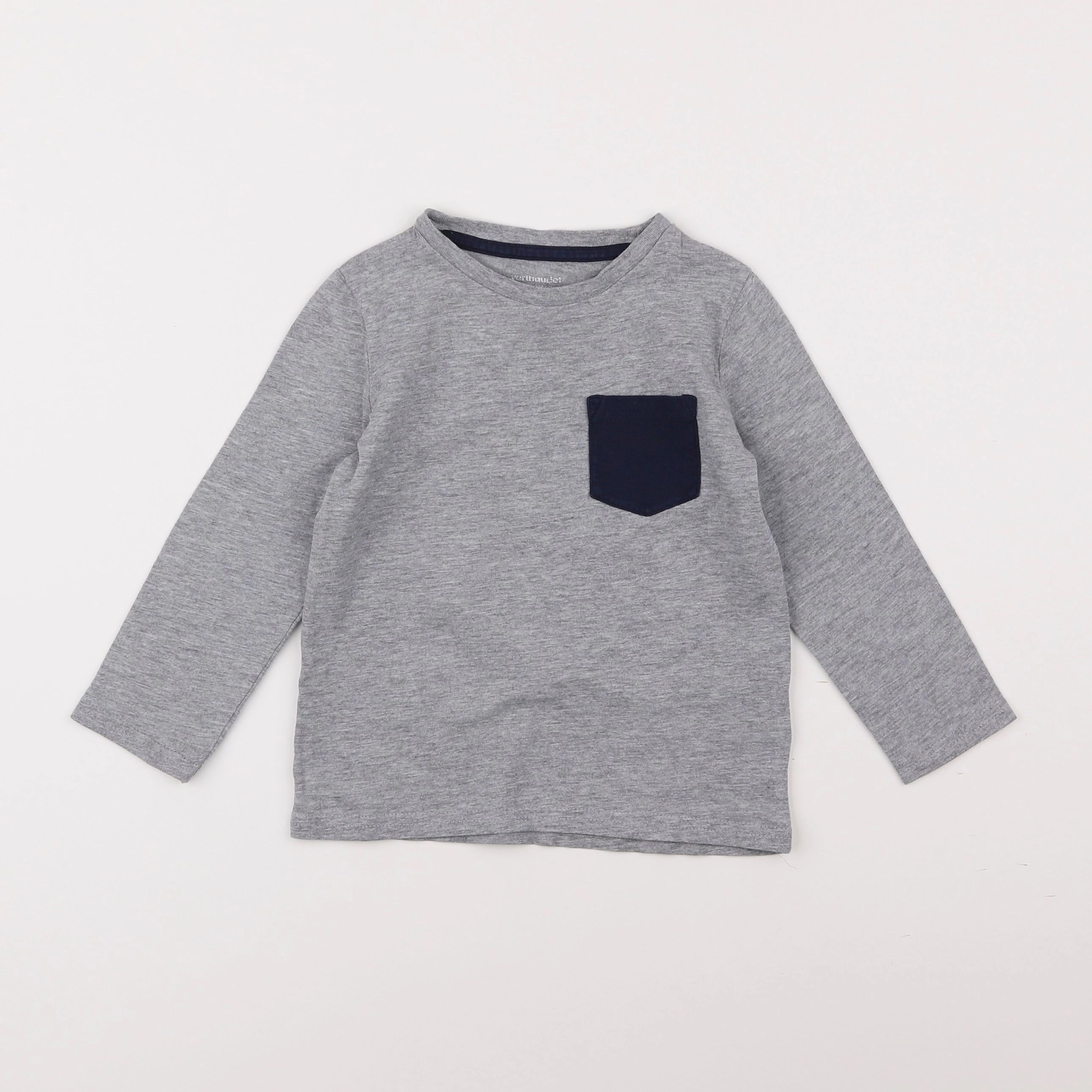 Vertbaudet - tee-shirt gris - 4 ans