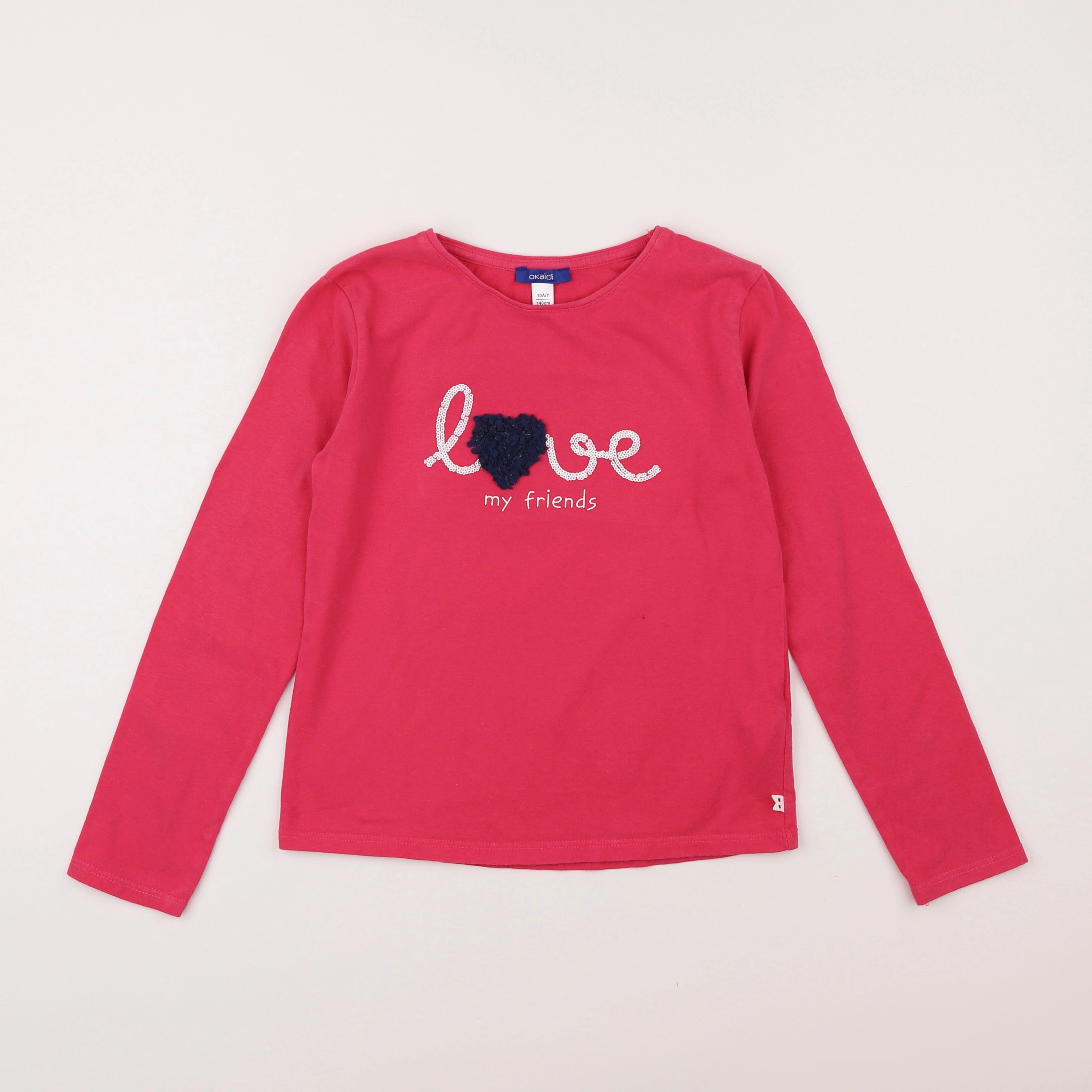 Okaidi - tee-shirt rose - 10 ans