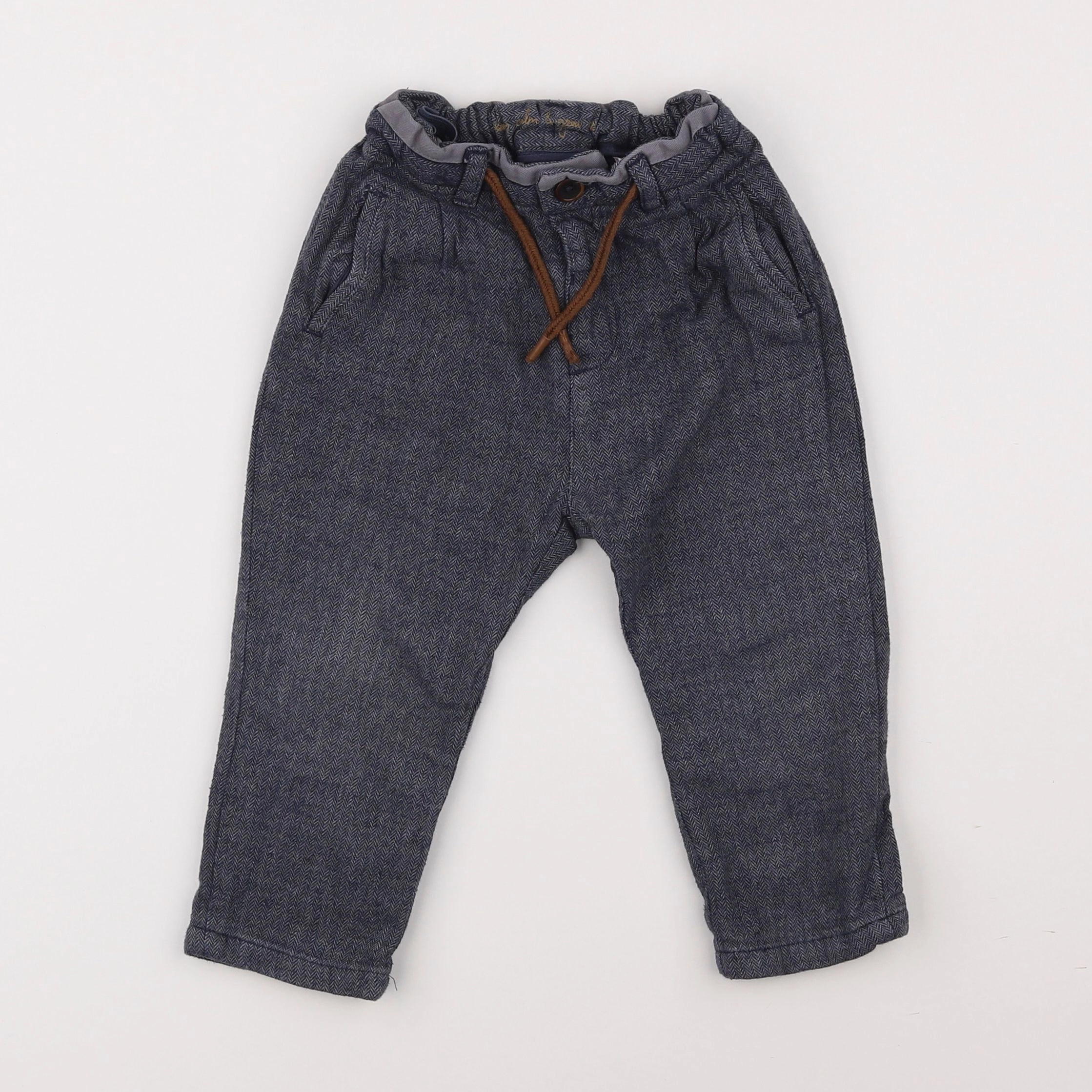 Zara - pantalon bleu - 18 mois à 2 ans