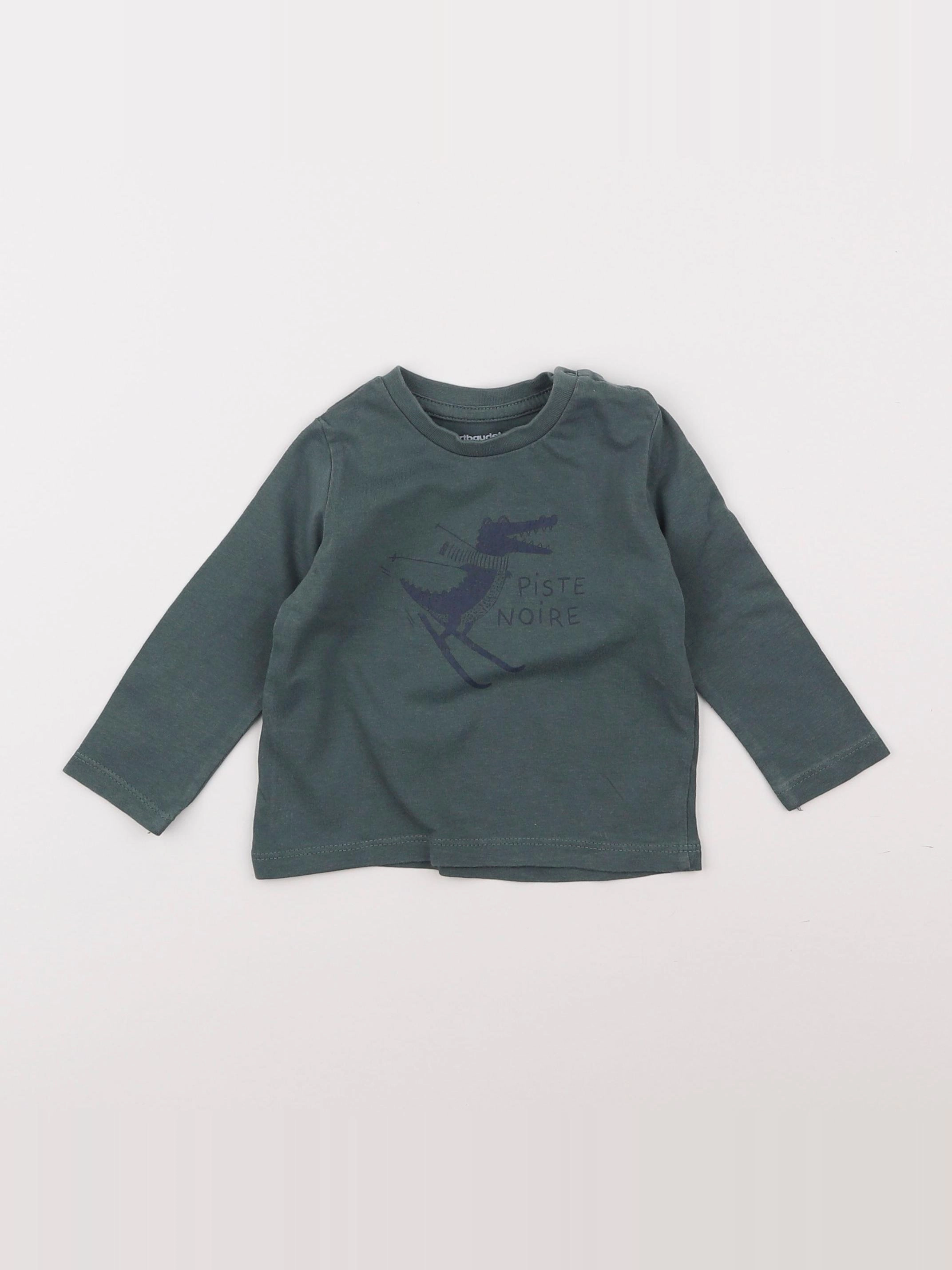 Vertbaudet - tee-shirt vert - 9 mois