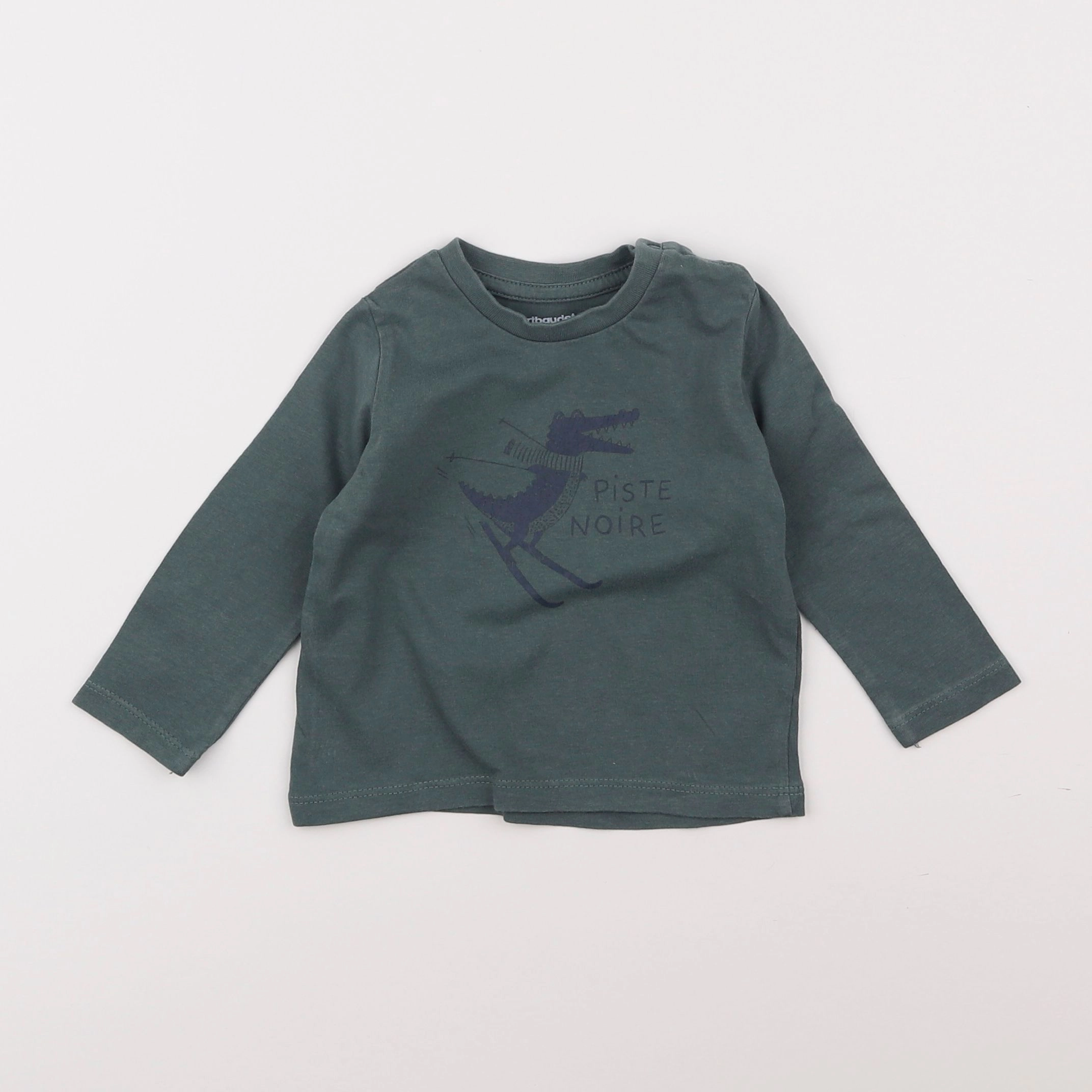 Vertbaudet - tee-shirt vert - 9 mois