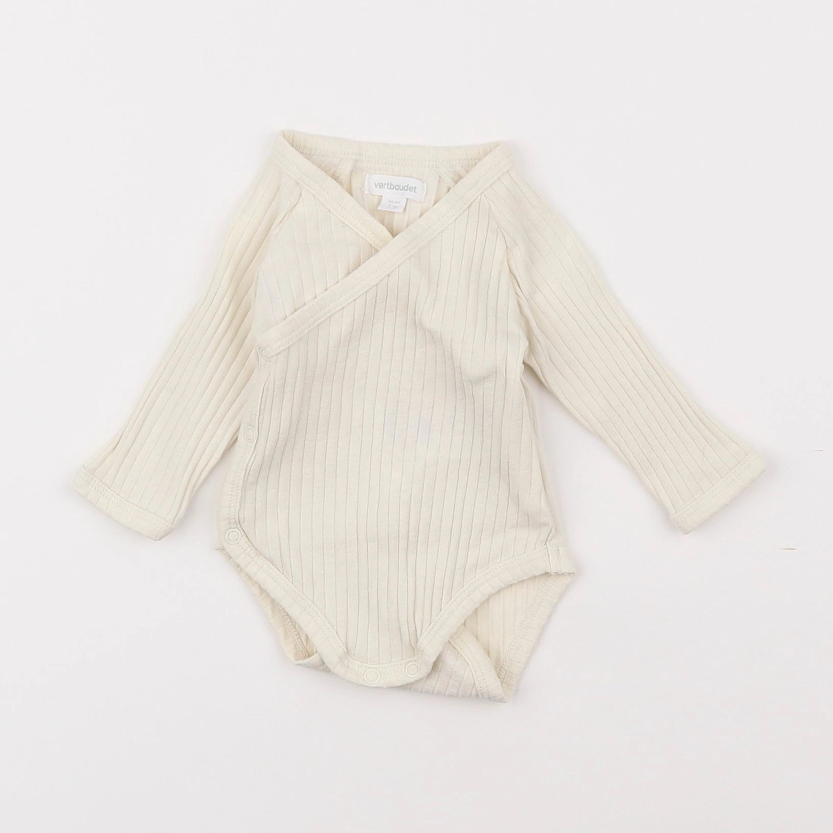 Vertbaudet - body beige - 1 mois