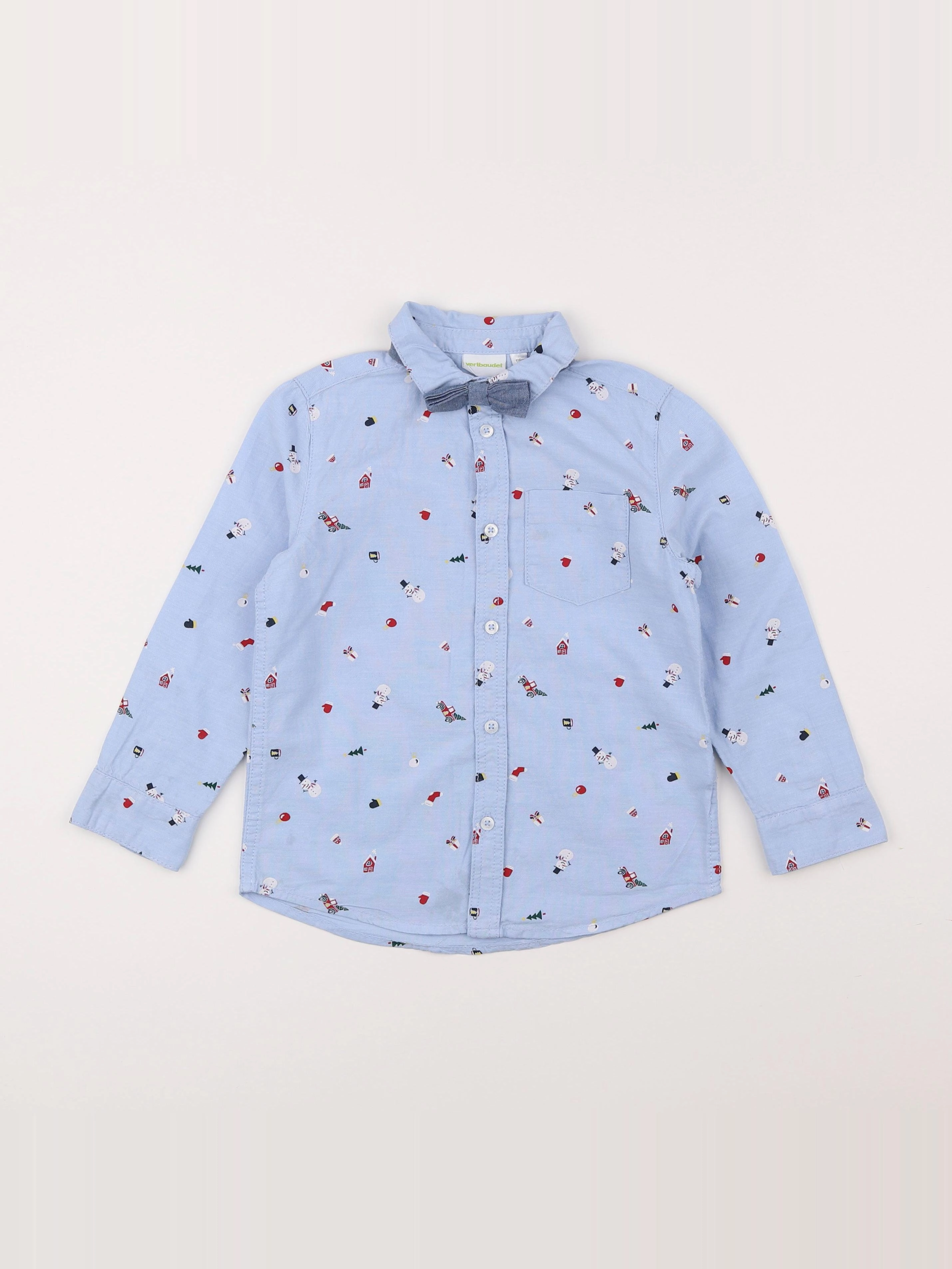 Vertbaudet - chemise bleu - 6 ans