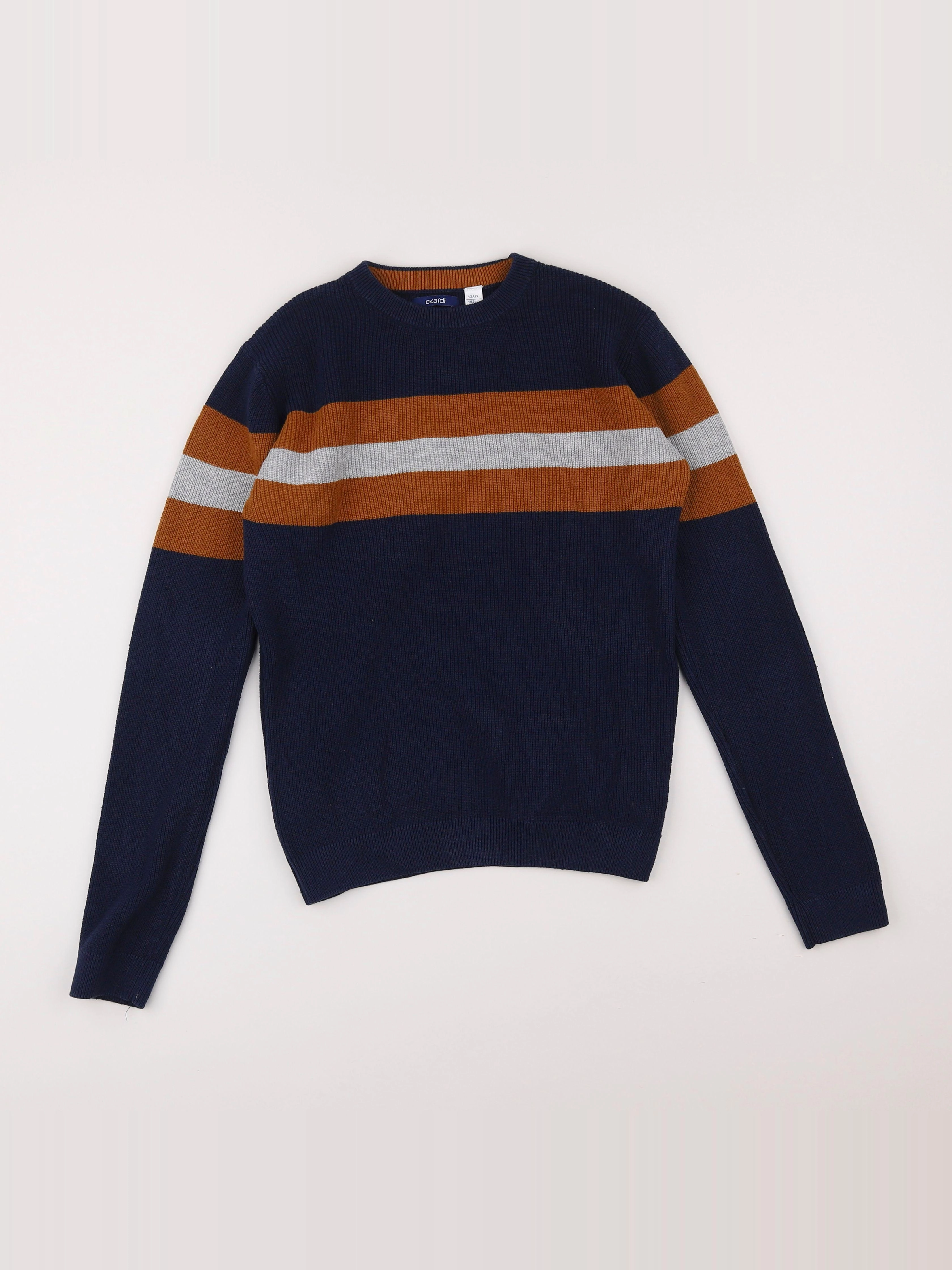 Okaidi - pull multicolore - 12 ans