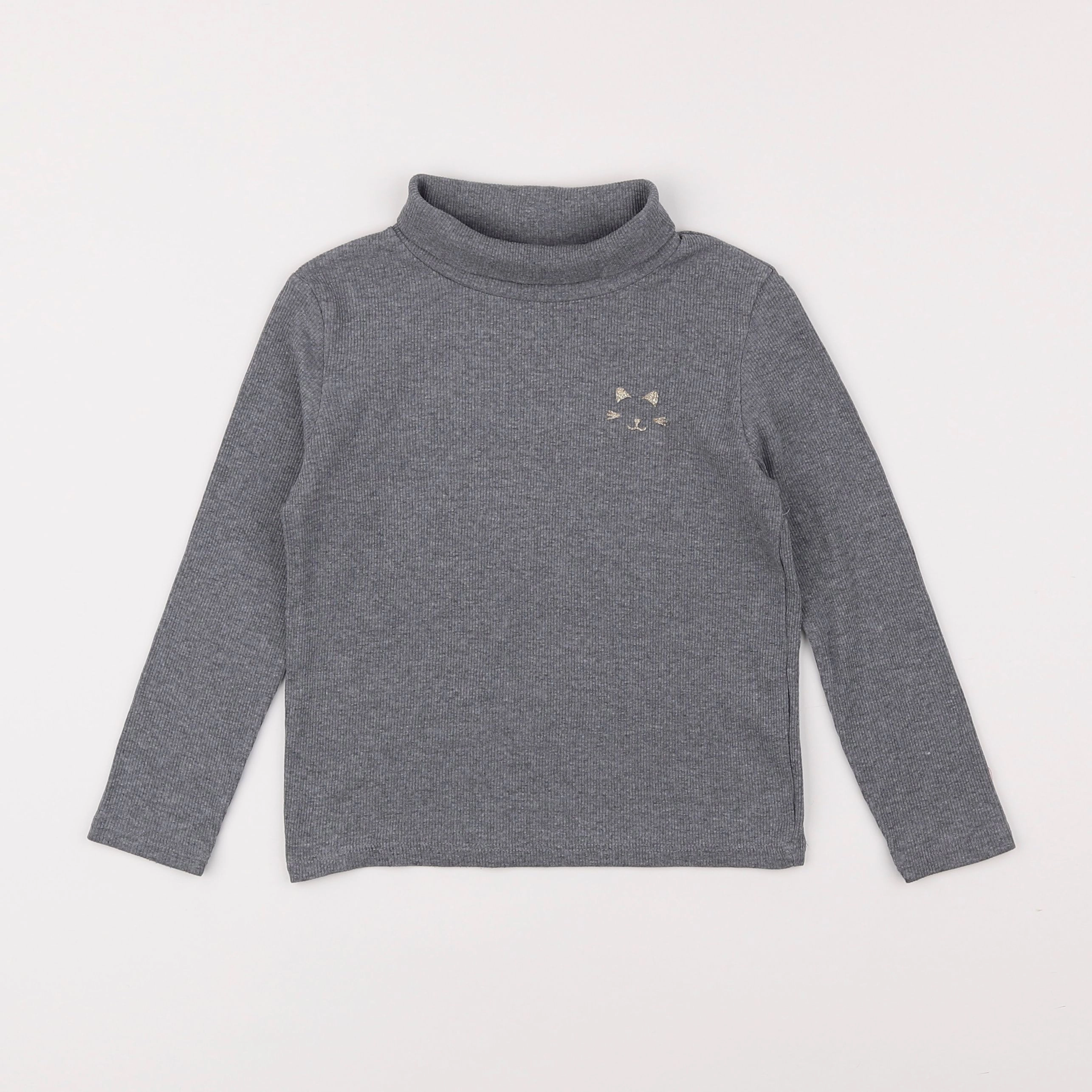 Vertbaudet - sous-pull gris - 5 ans