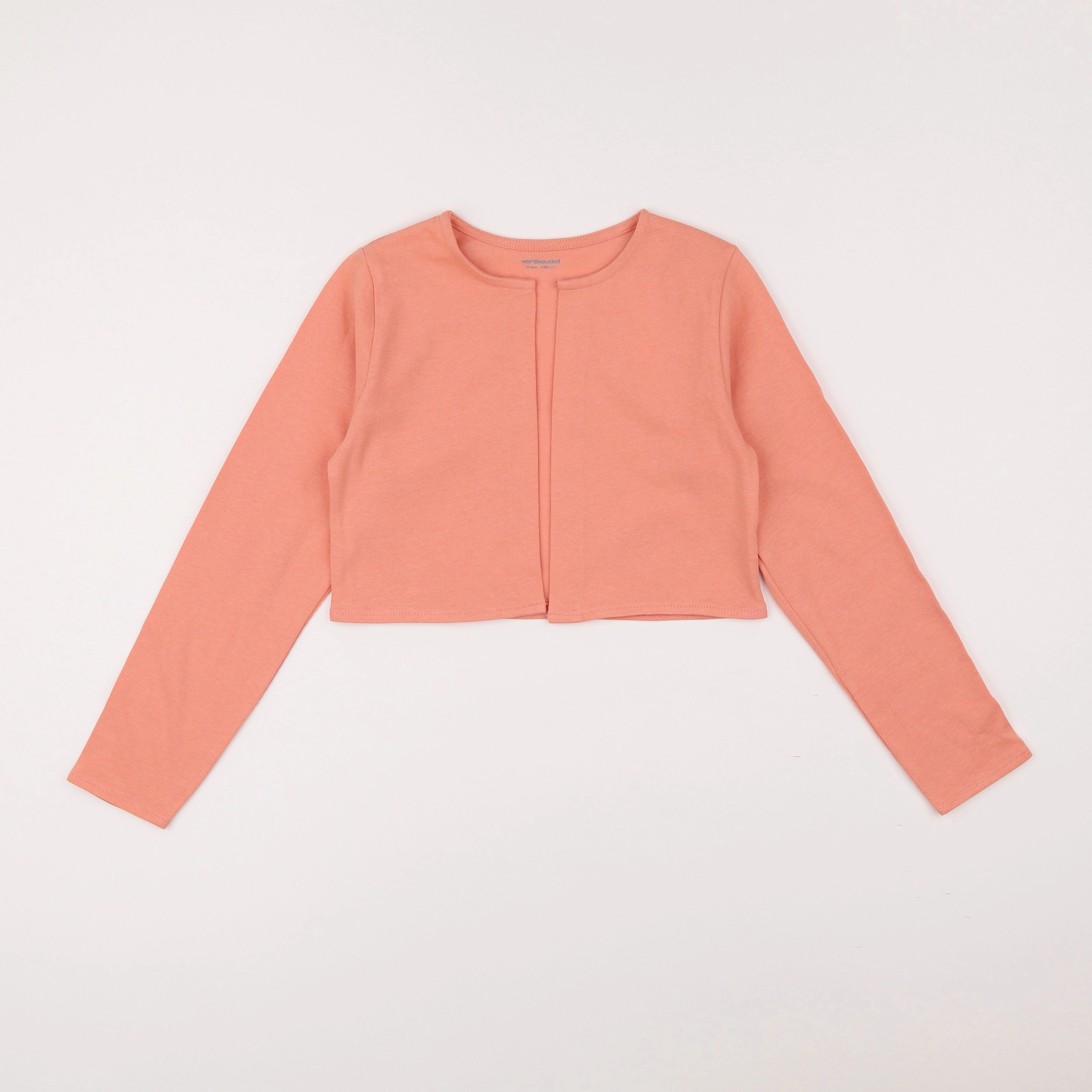Vertbaudet - gilet orange - 8 ans