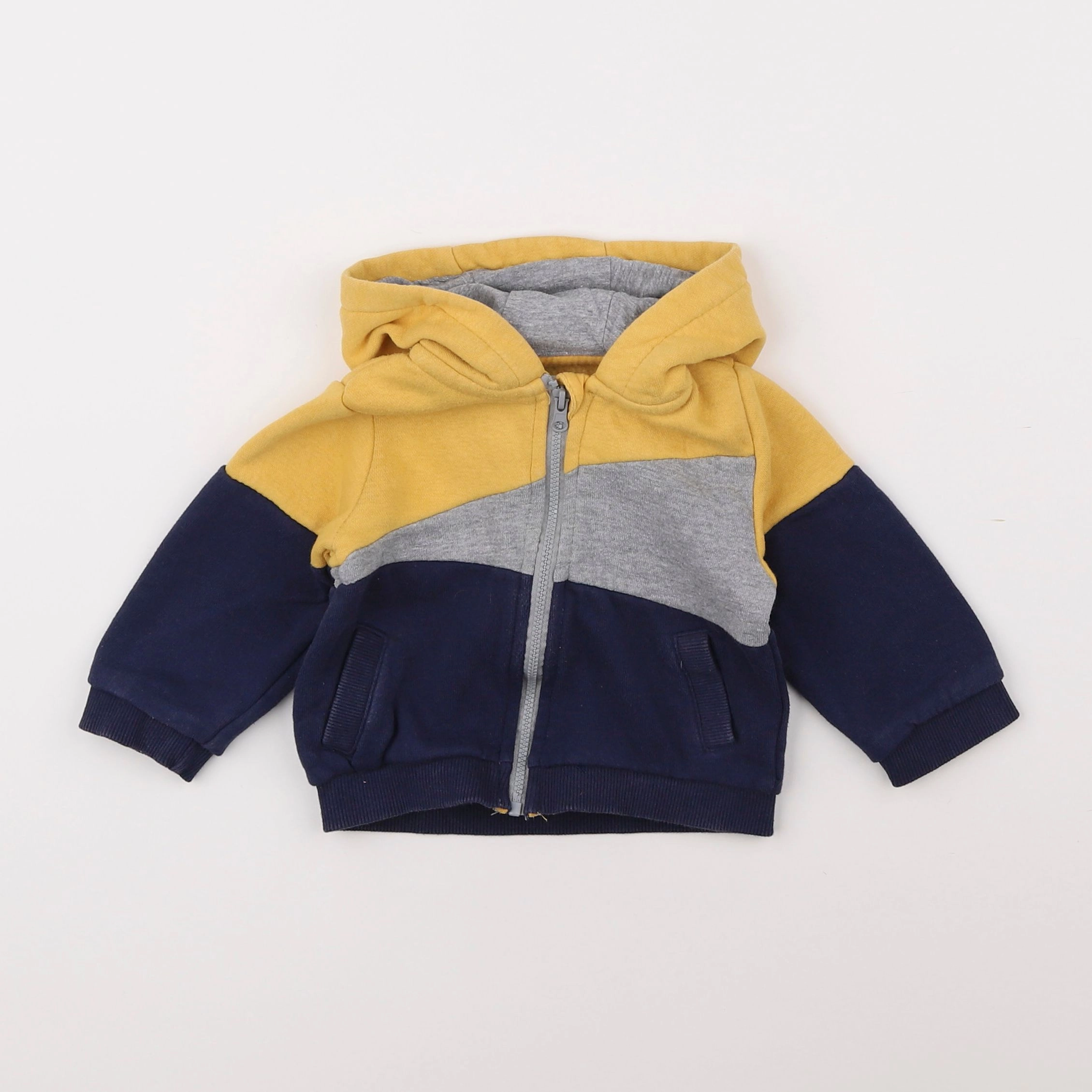 Vertbaudet - sweat bleu - 9 mois