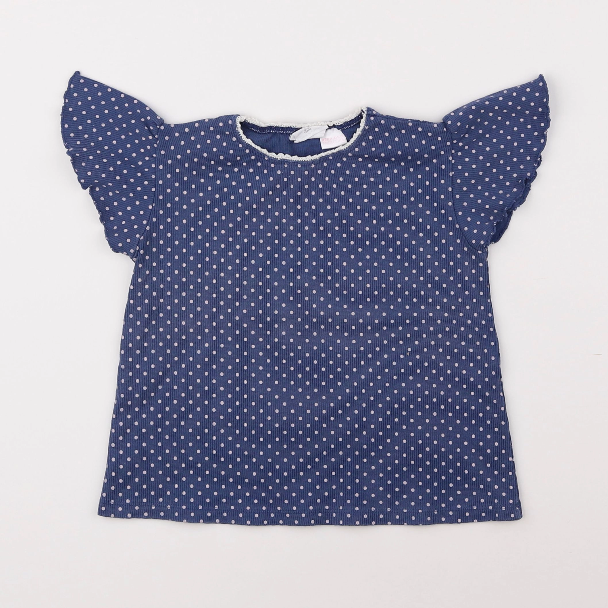 Zara - tee-shirt bleu - 2/3 ans