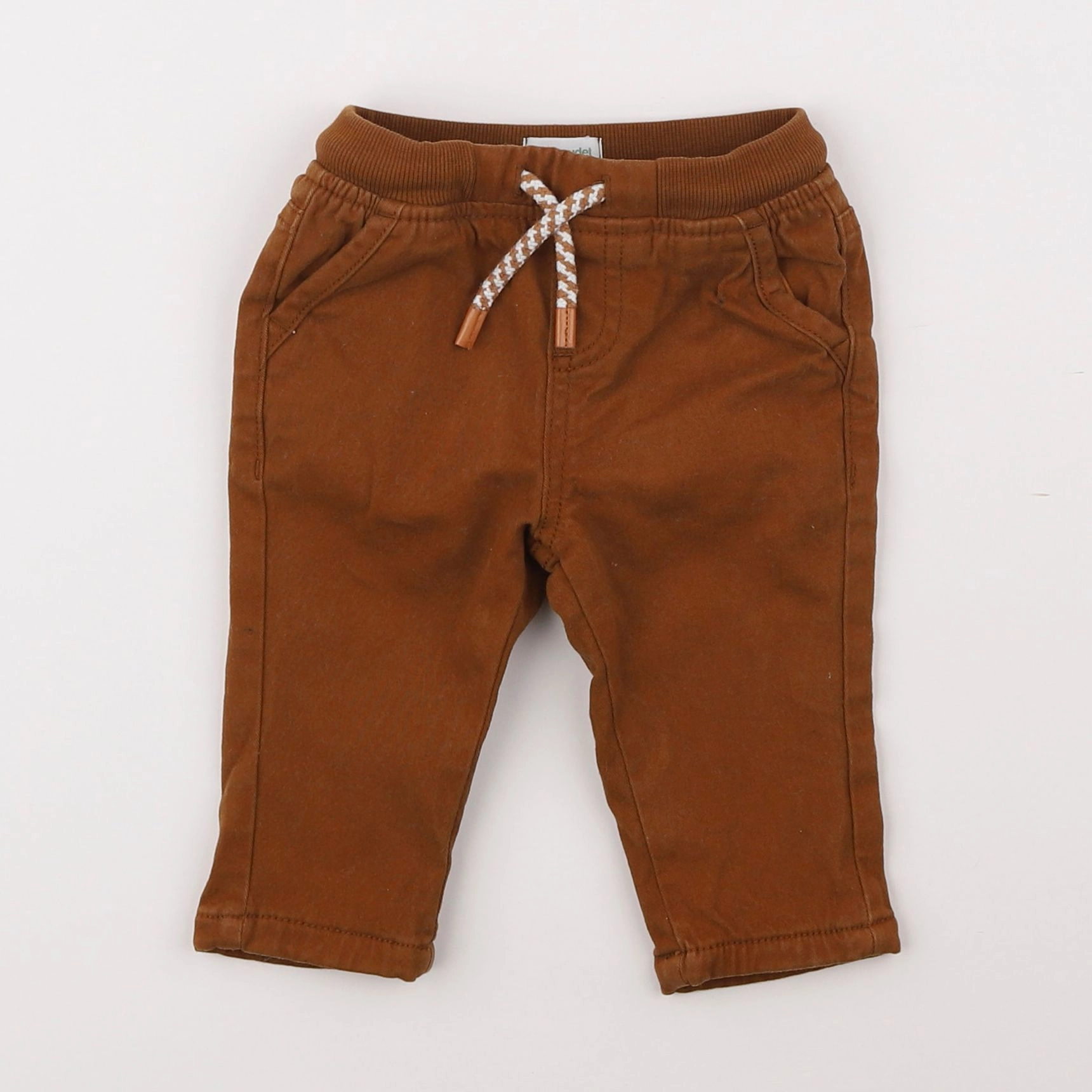 Vertbaudet - pantalon marron - 6 mois