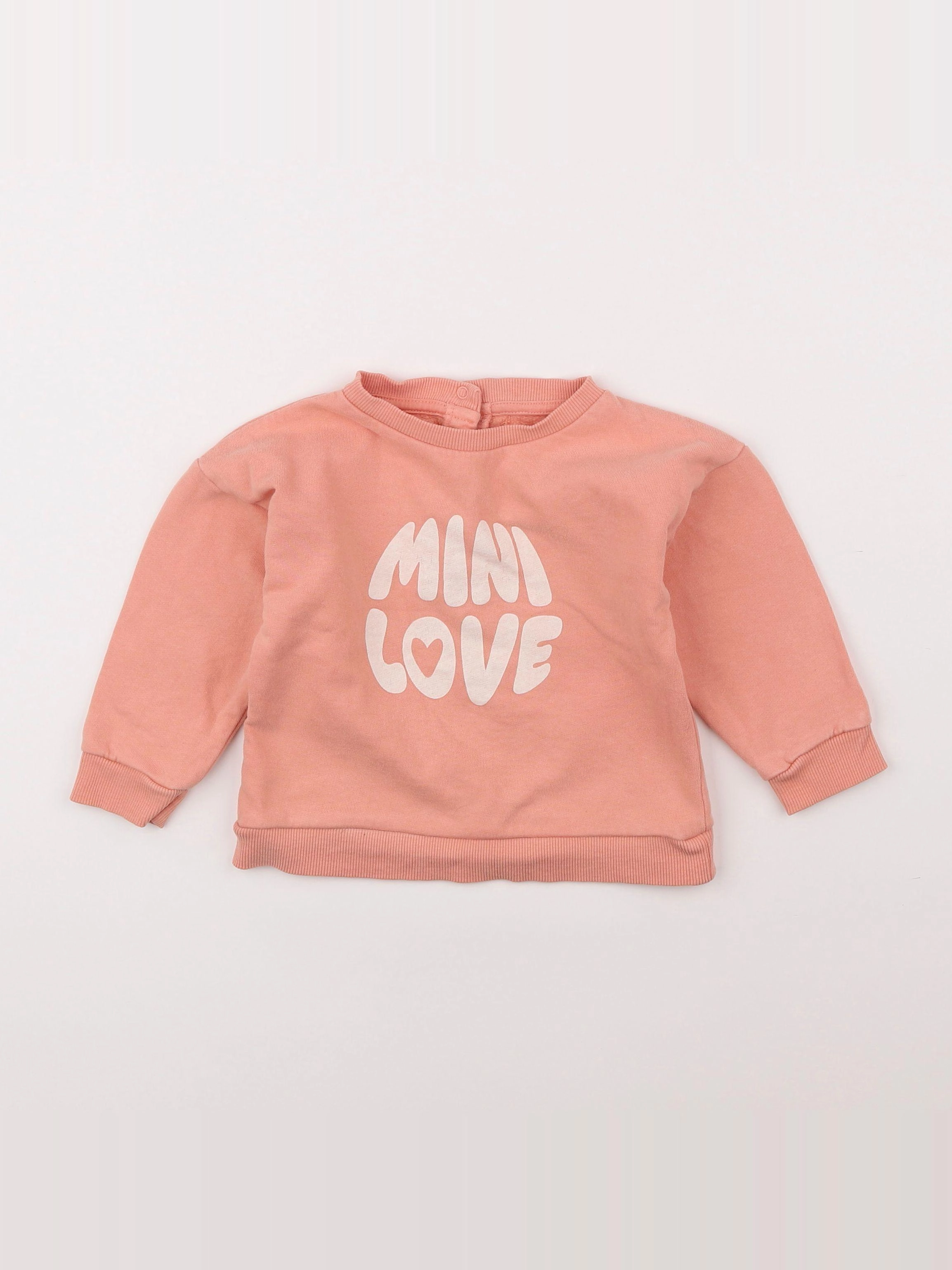 Vertbaudet - sweat orange - 2 ans
