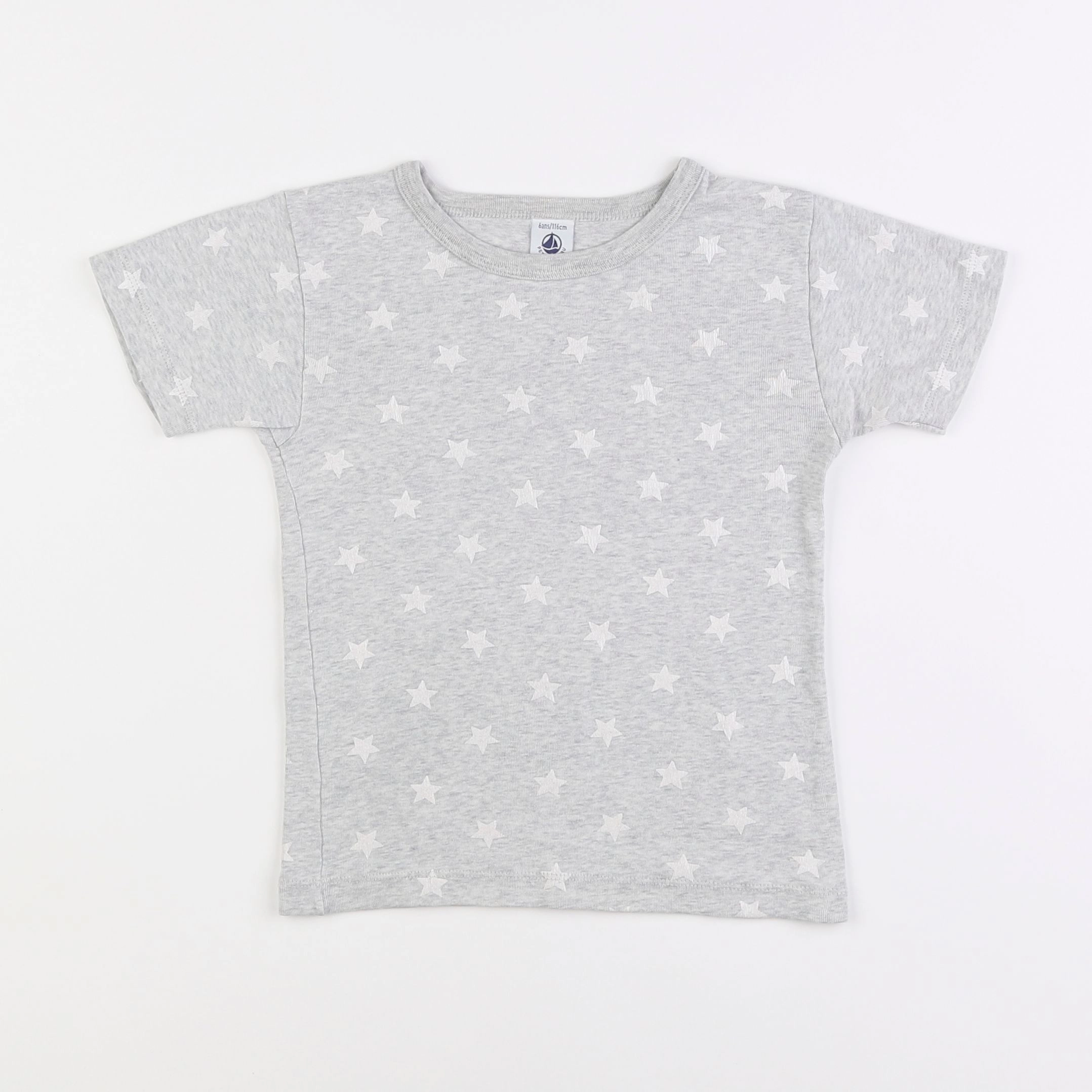 Petit Bateau - maillot de corps gris - 6 ans