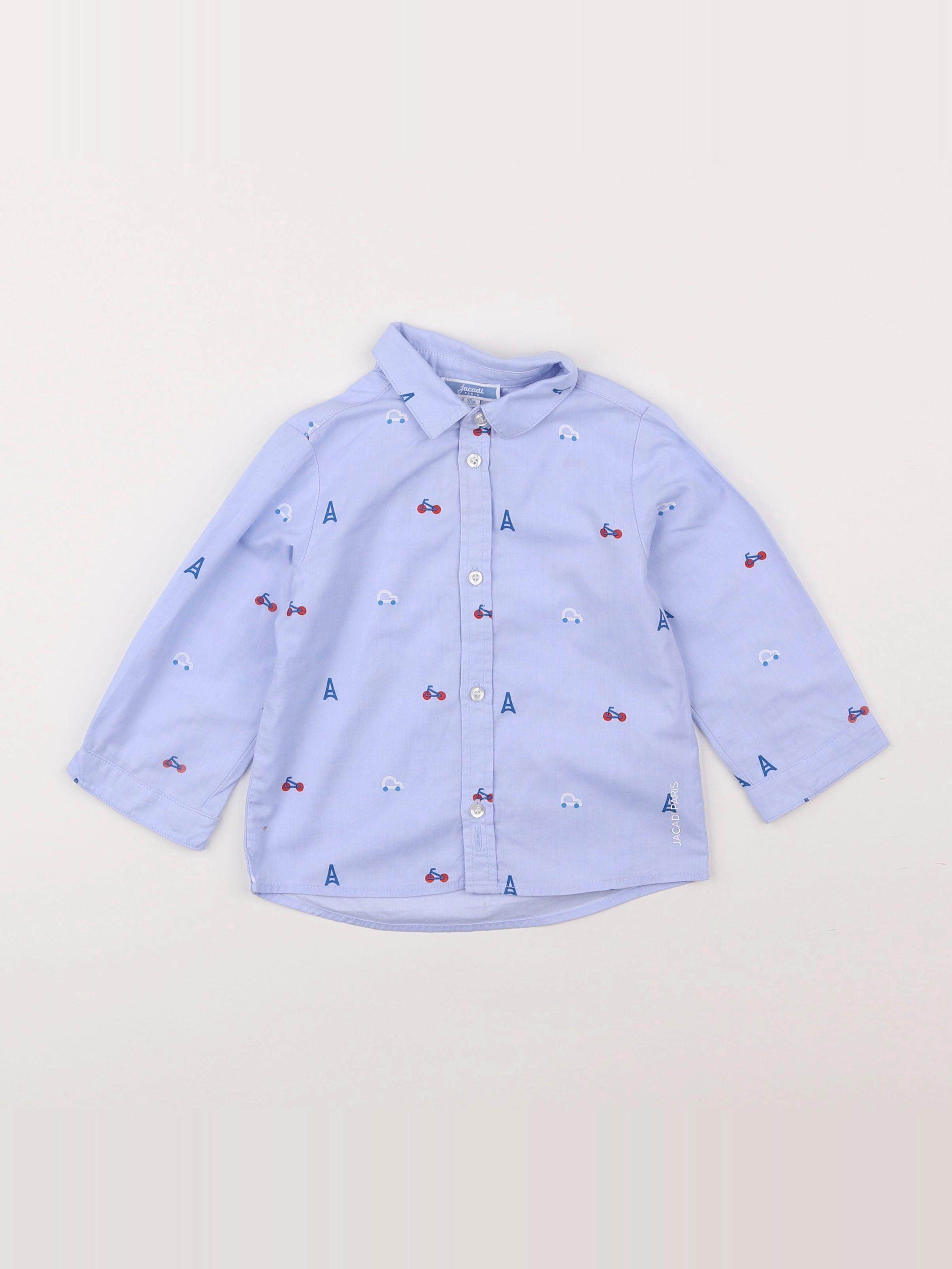 Jacadi - chemise bleu - 18 mois