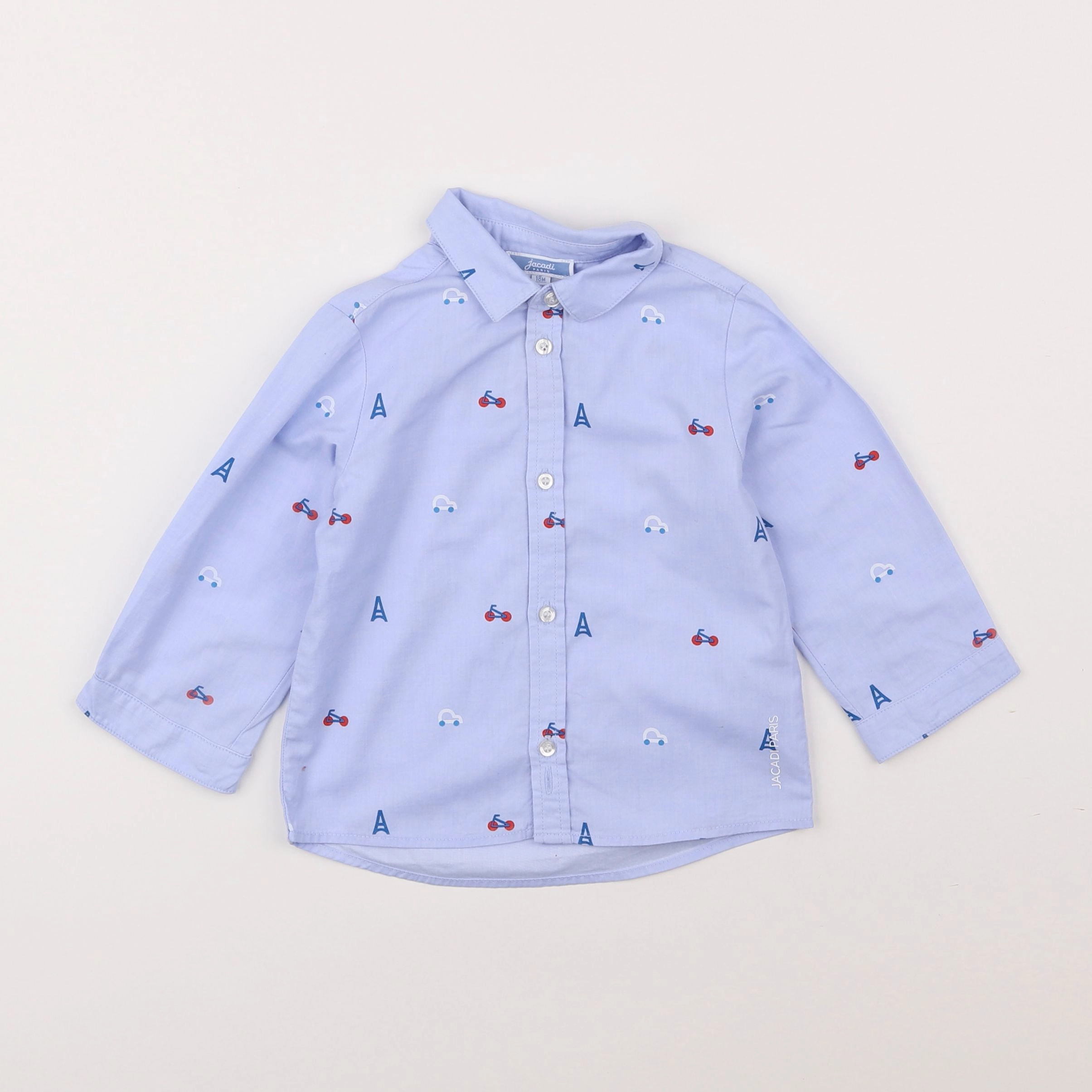 Jacadi - chemise bleu - 18 mois