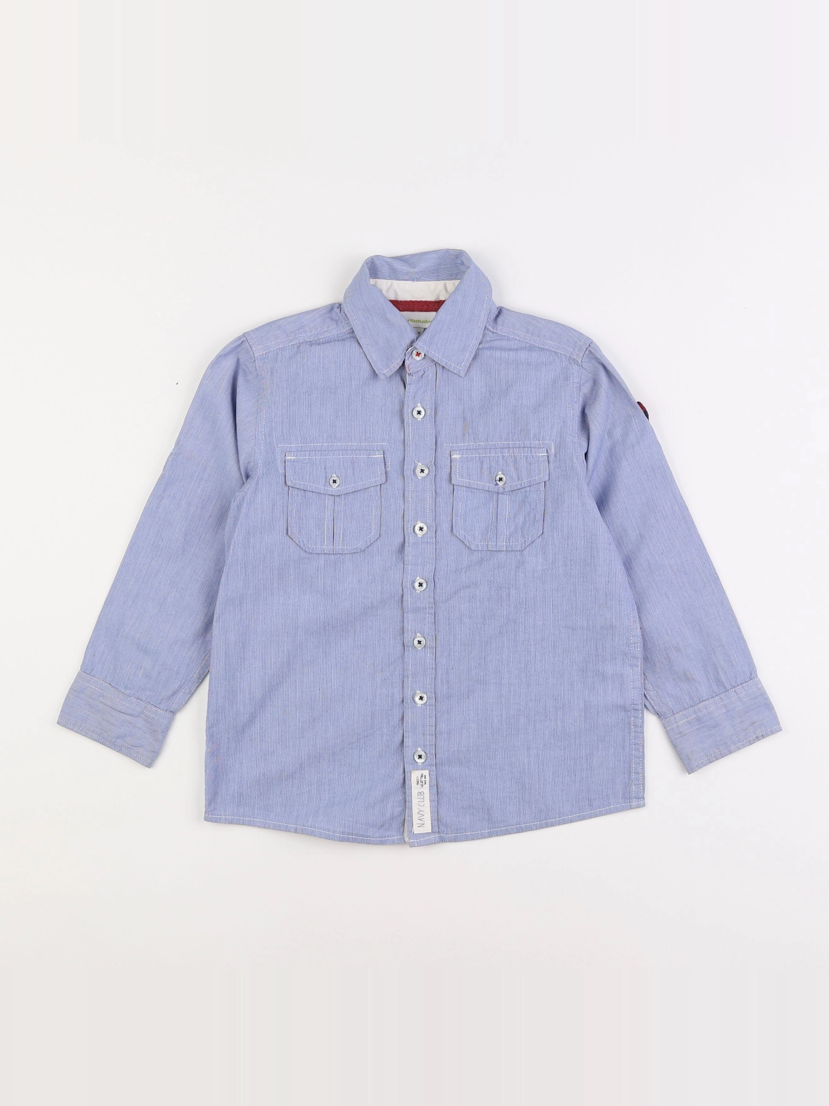 Vertbaudet - chemise bleu - 6 ans