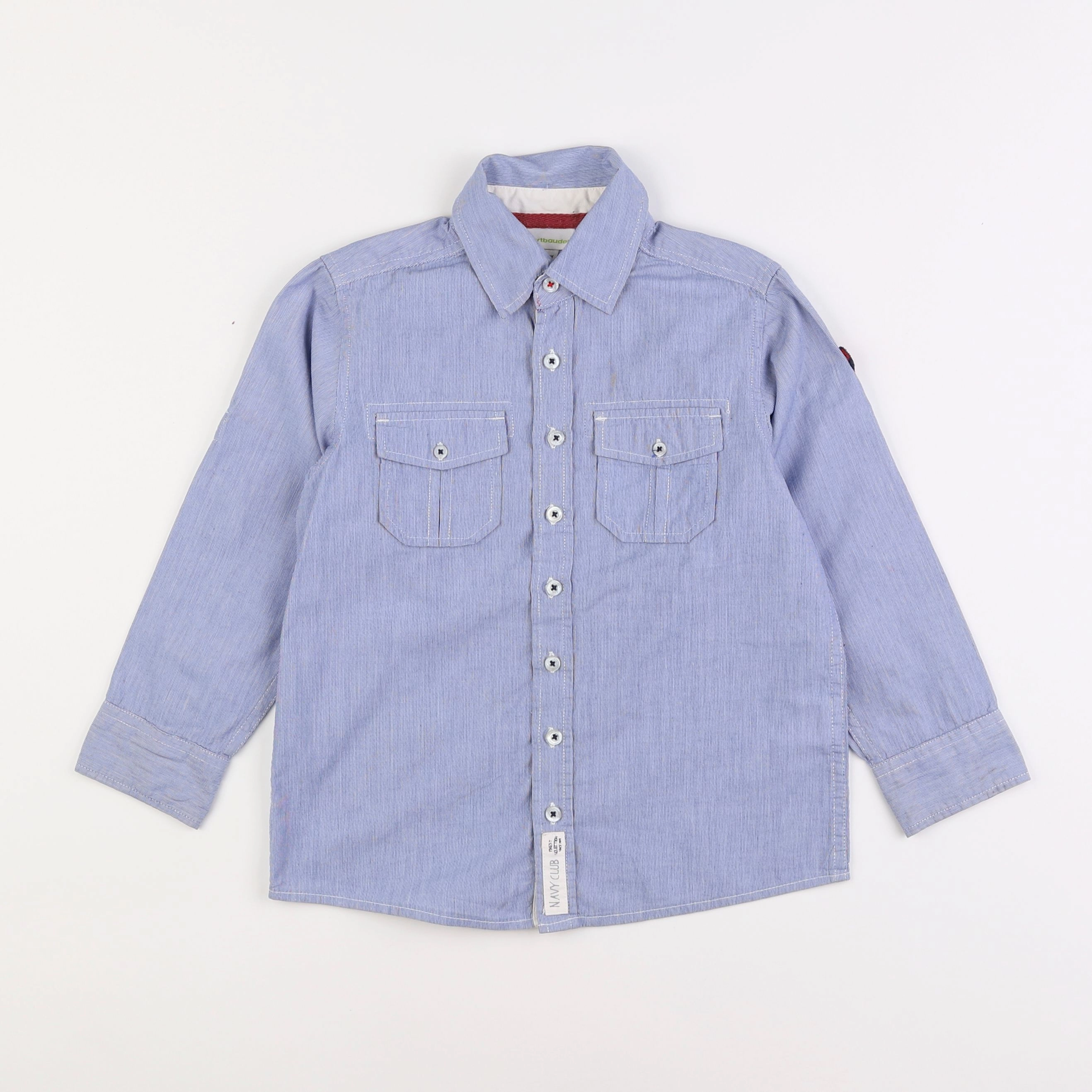 Vertbaudet - chemise bleu - 6 ans