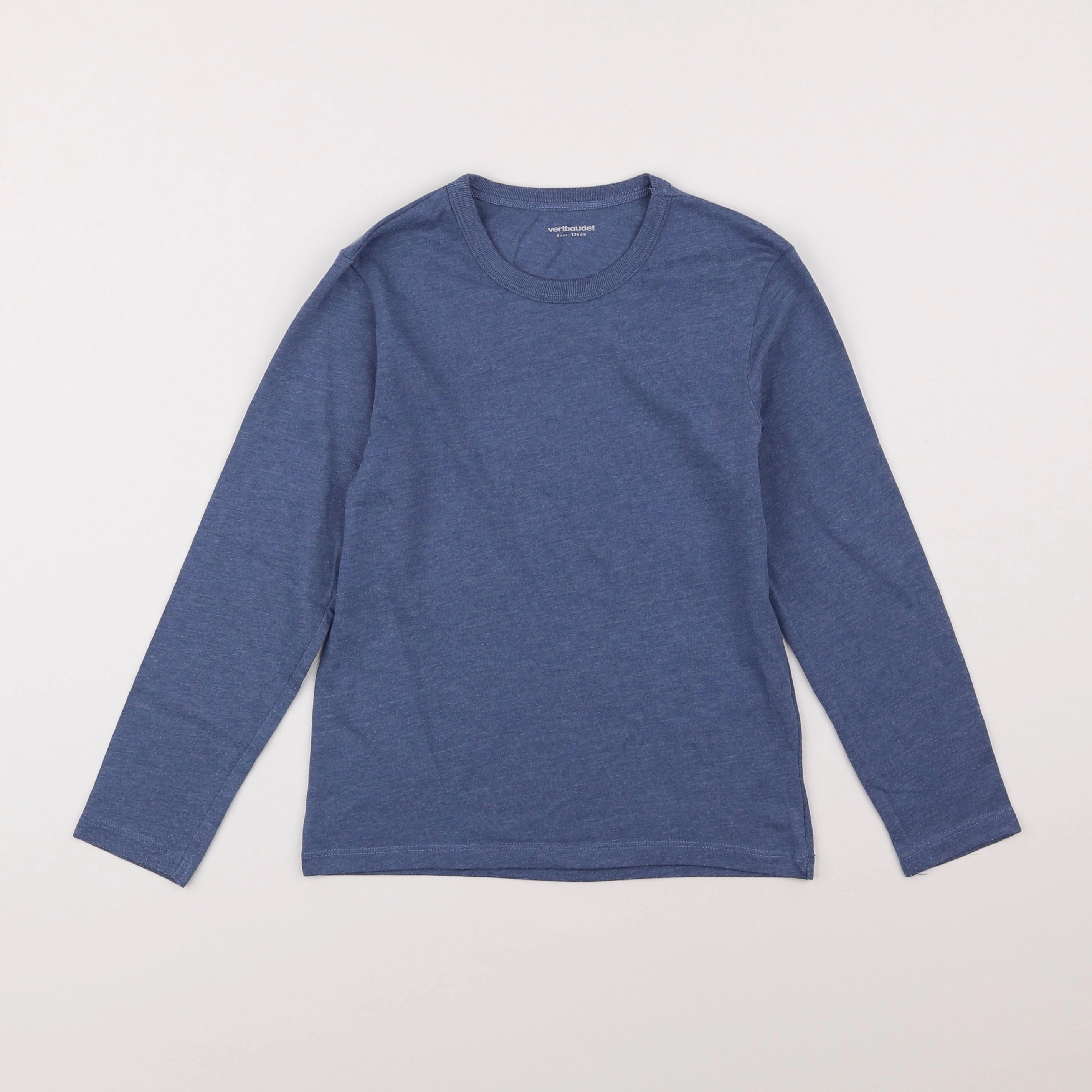 Vertbaudet - tee-shirt bleu - 8 ans