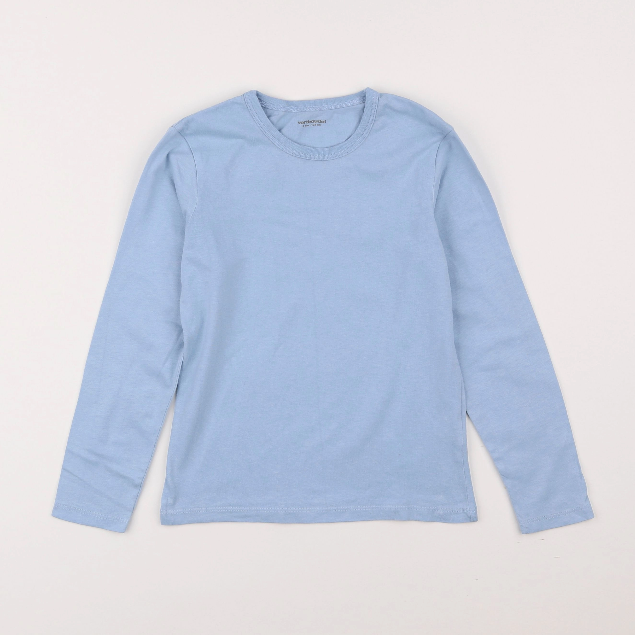 Vertbaudet - tee-shirt bleu - 8 ans