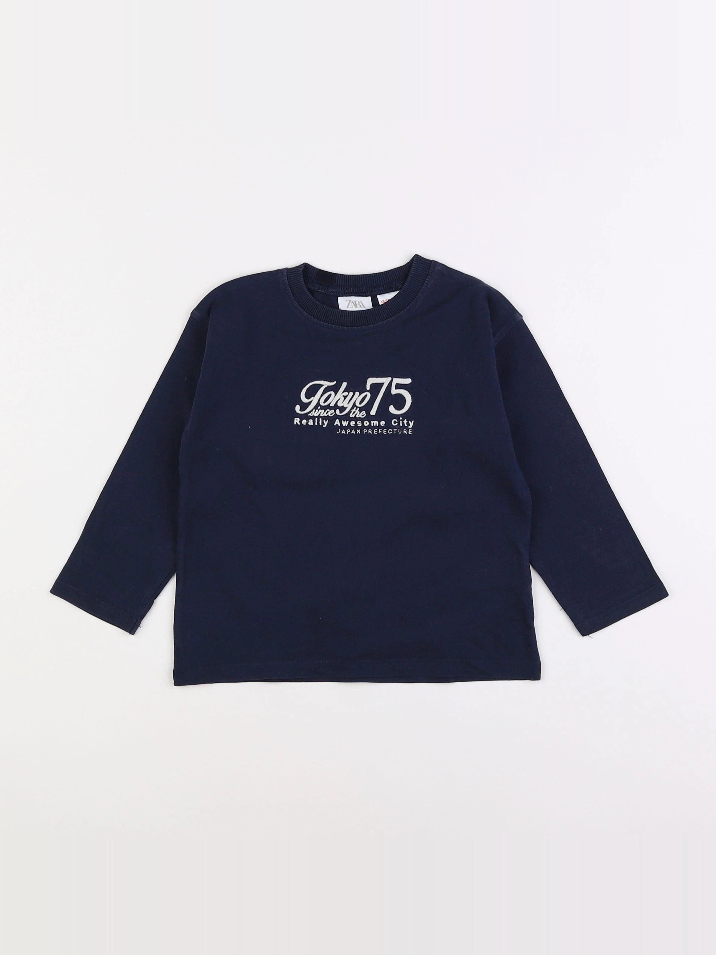 Zara - tee-shirt bleu - 18 mois à 2 ans
