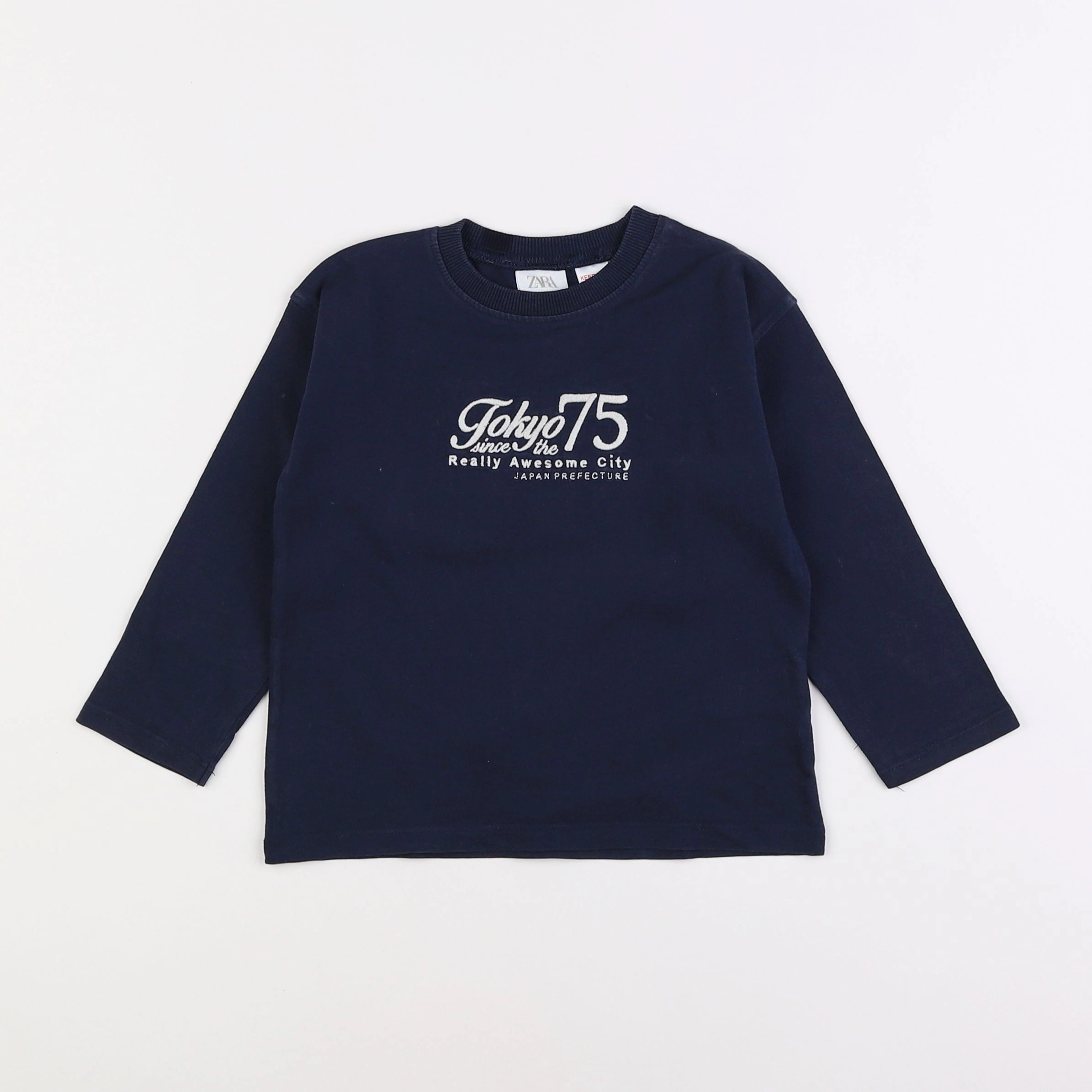 Zara - tee-shirt bleu - 18 mois à 2 ans