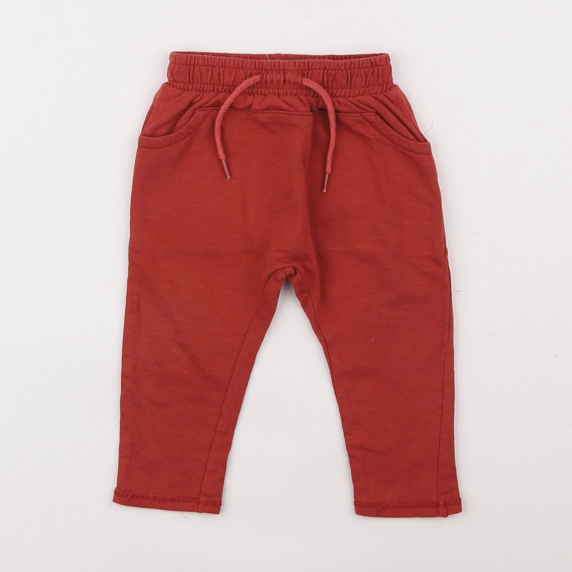 Vertbaudet - jogging rouge - 9 mois