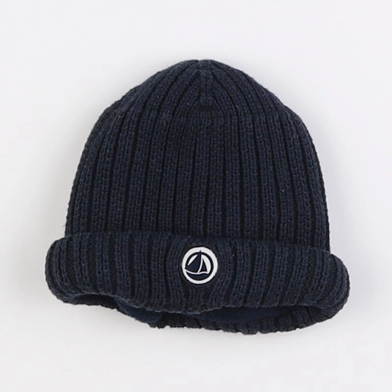 Petit Bateau - bonnet bleu - 3/6 mois