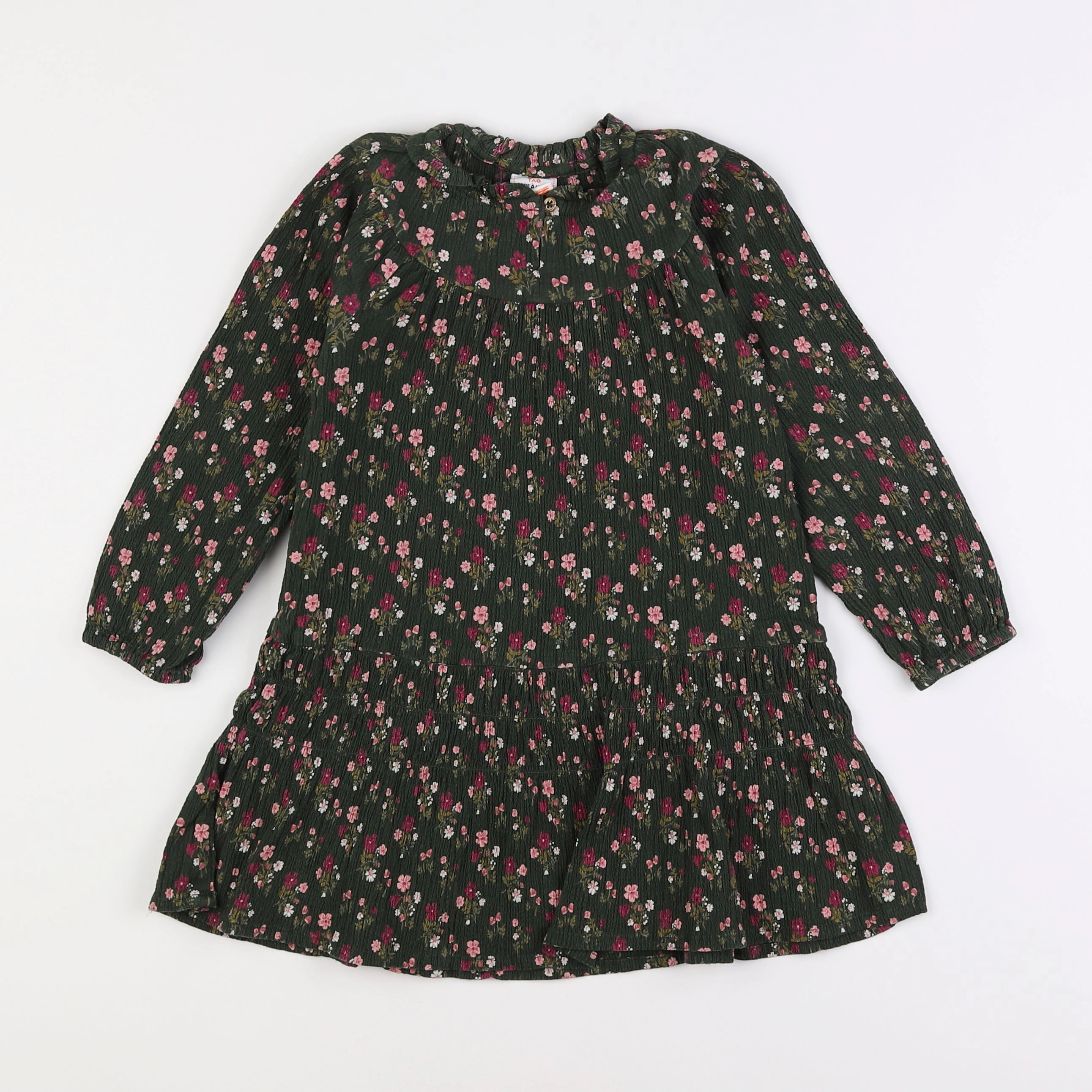 Vertbaudet - robe vert - 4 ans