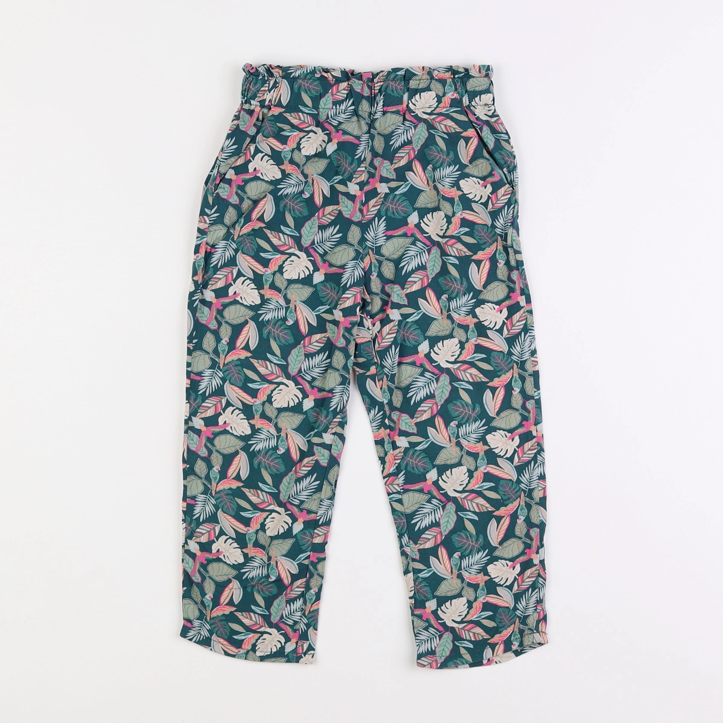 Vertbaudet - pantalon vert - 4 ans