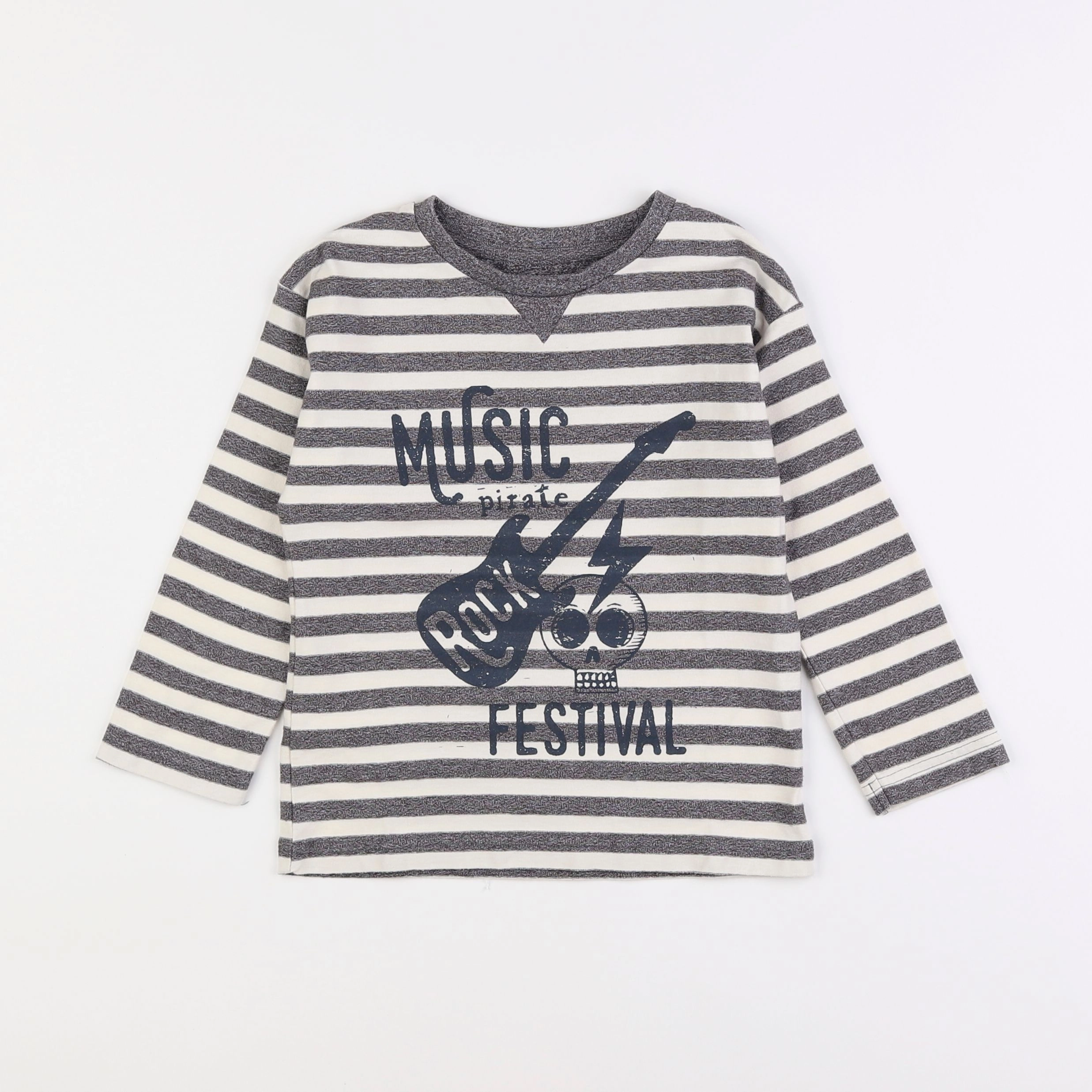 Vertbaudet - tee-shirt gris - 6 ans