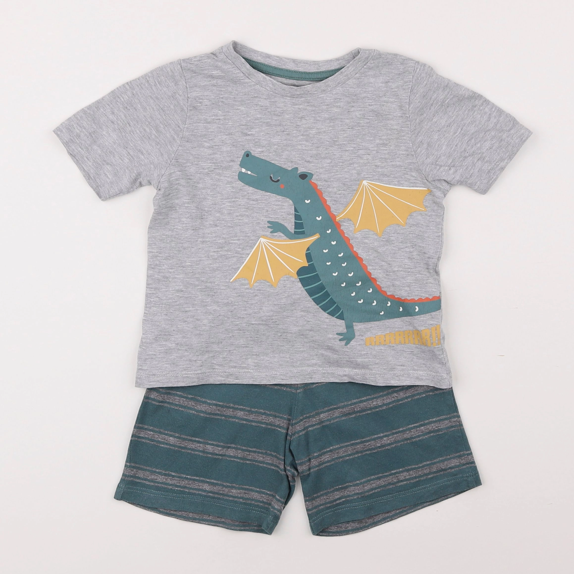 Vertbaudet - pyjama coton gris - 3 ans