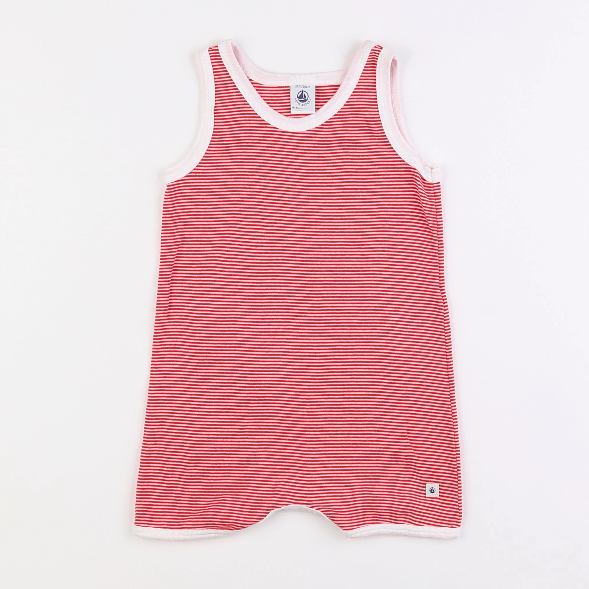 Petit Bateau - combinaison rouge - 2 ans