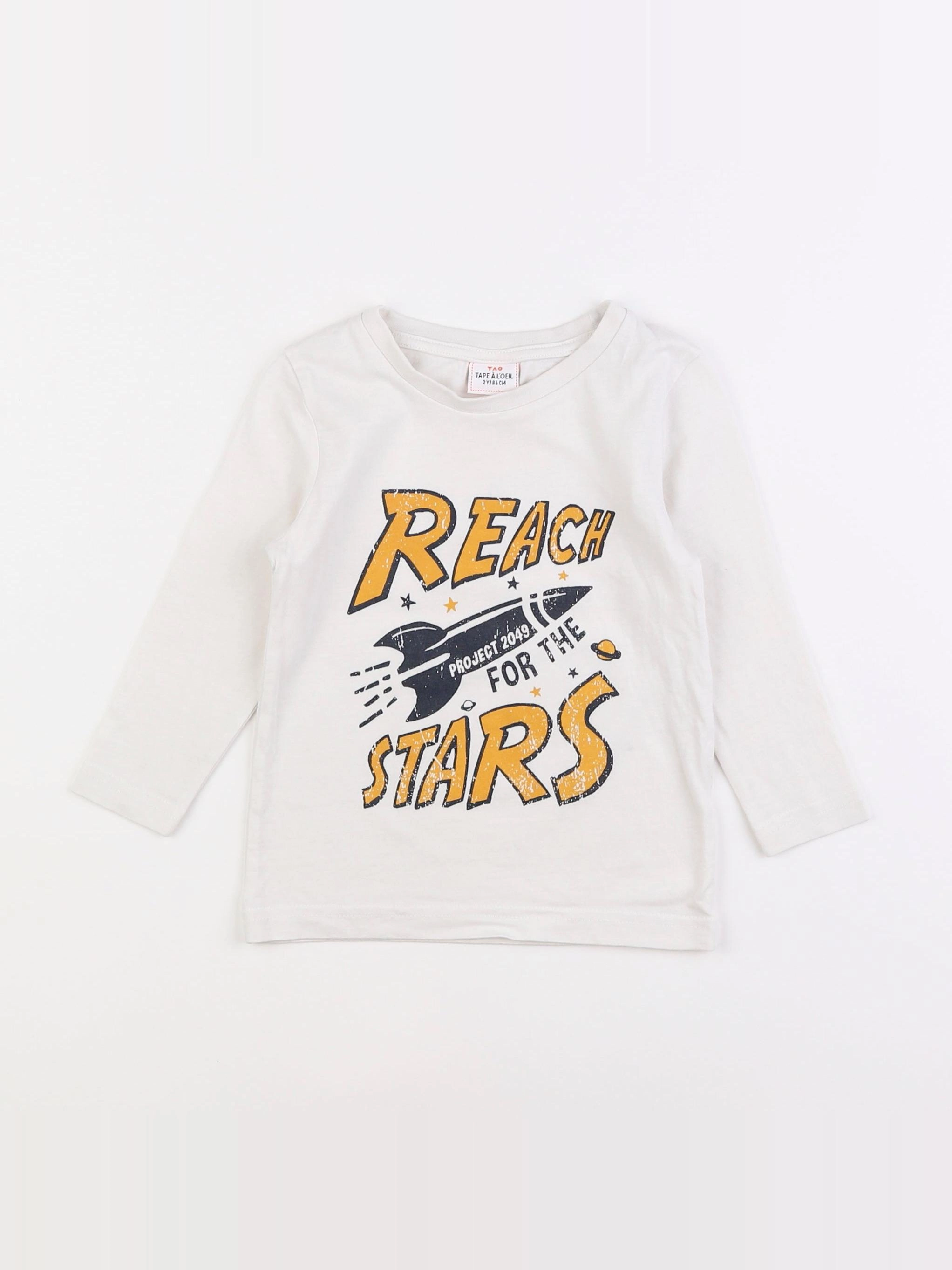 Tape à l'oeil - tee-shirt blanc - 2 ans