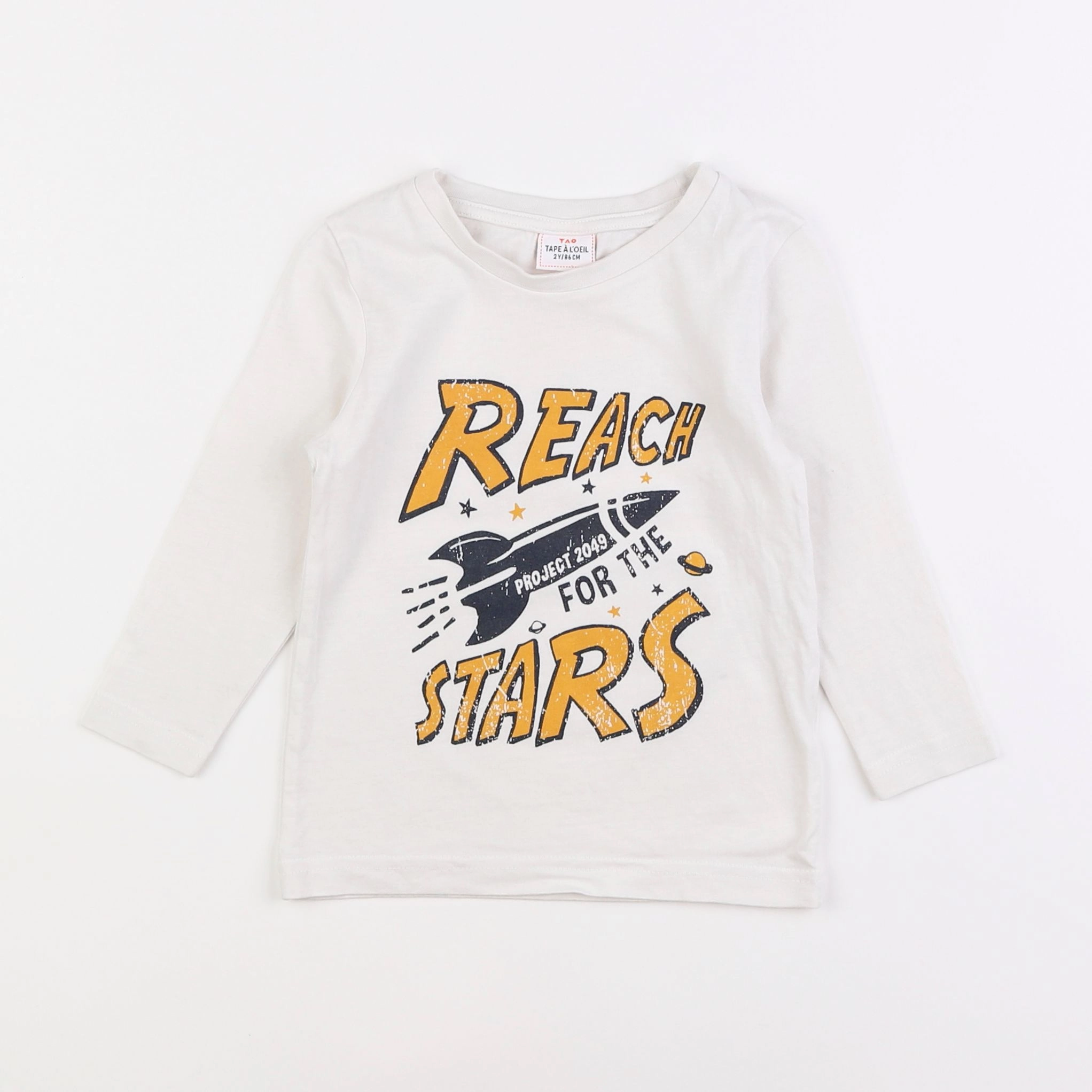 Tape à l'oeil - tee-shirt blanc - 2 ans