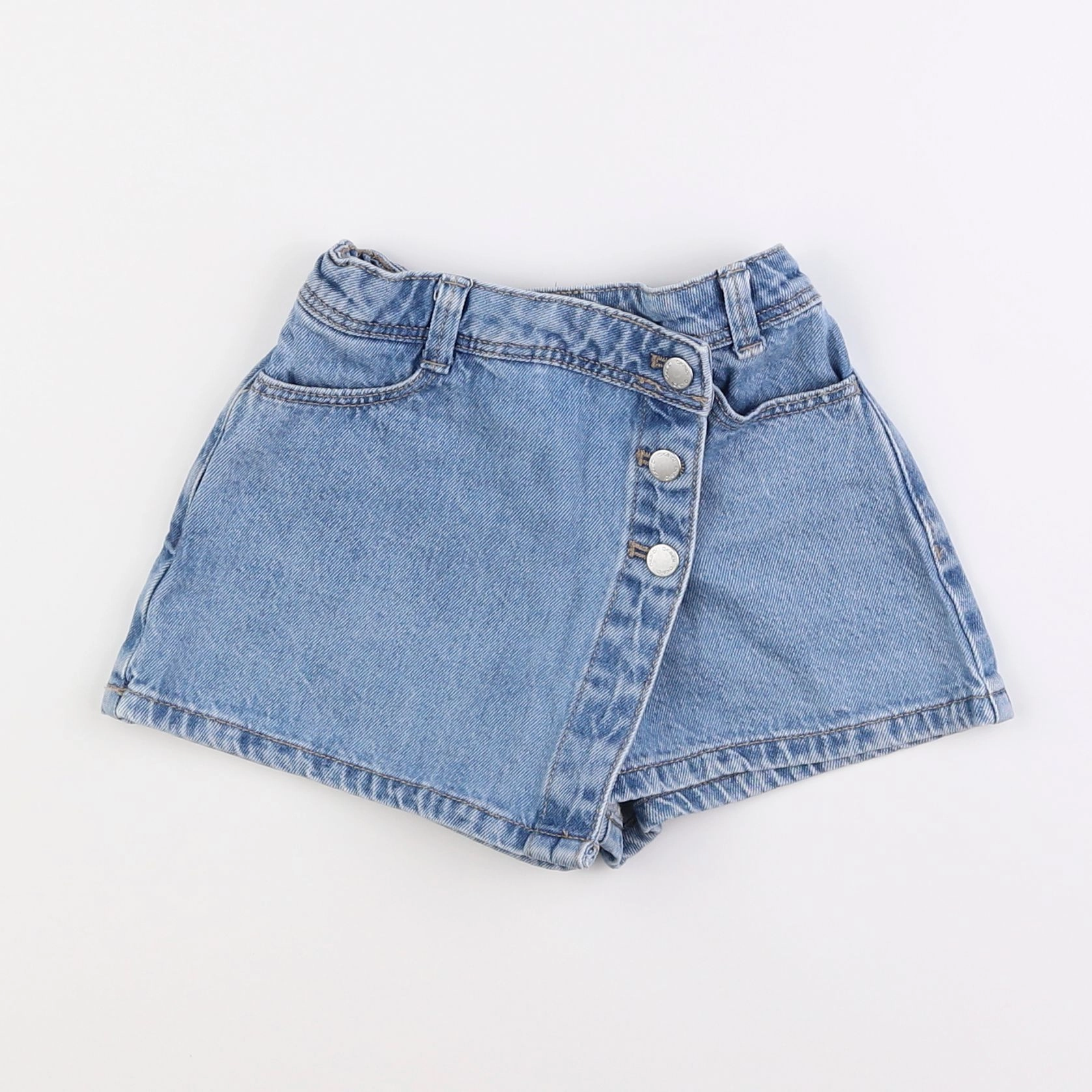 Okaidi - jupe short bleu - 3 ans