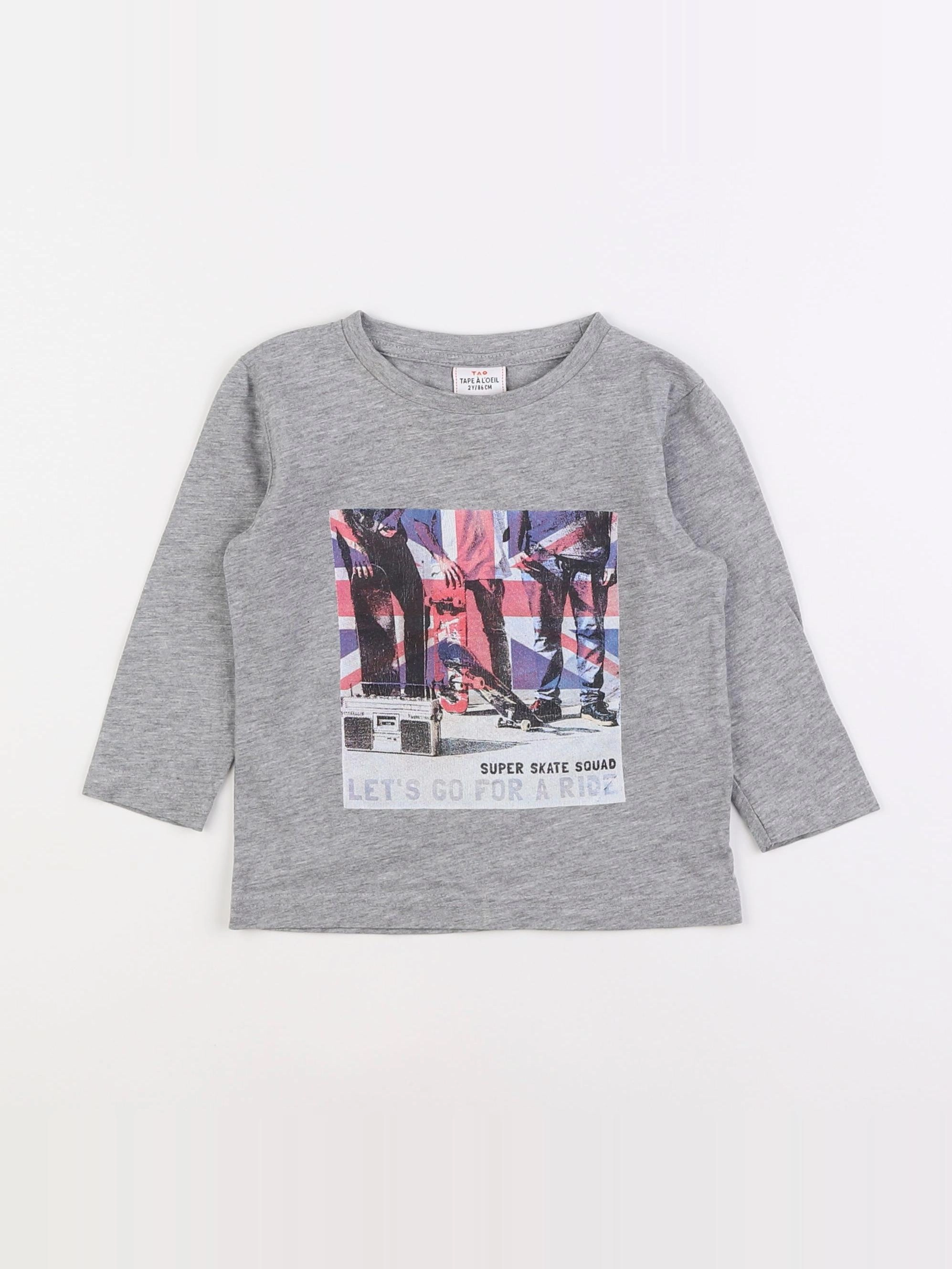 Tape à l'oeil - tee-shirt gris - 2 ans