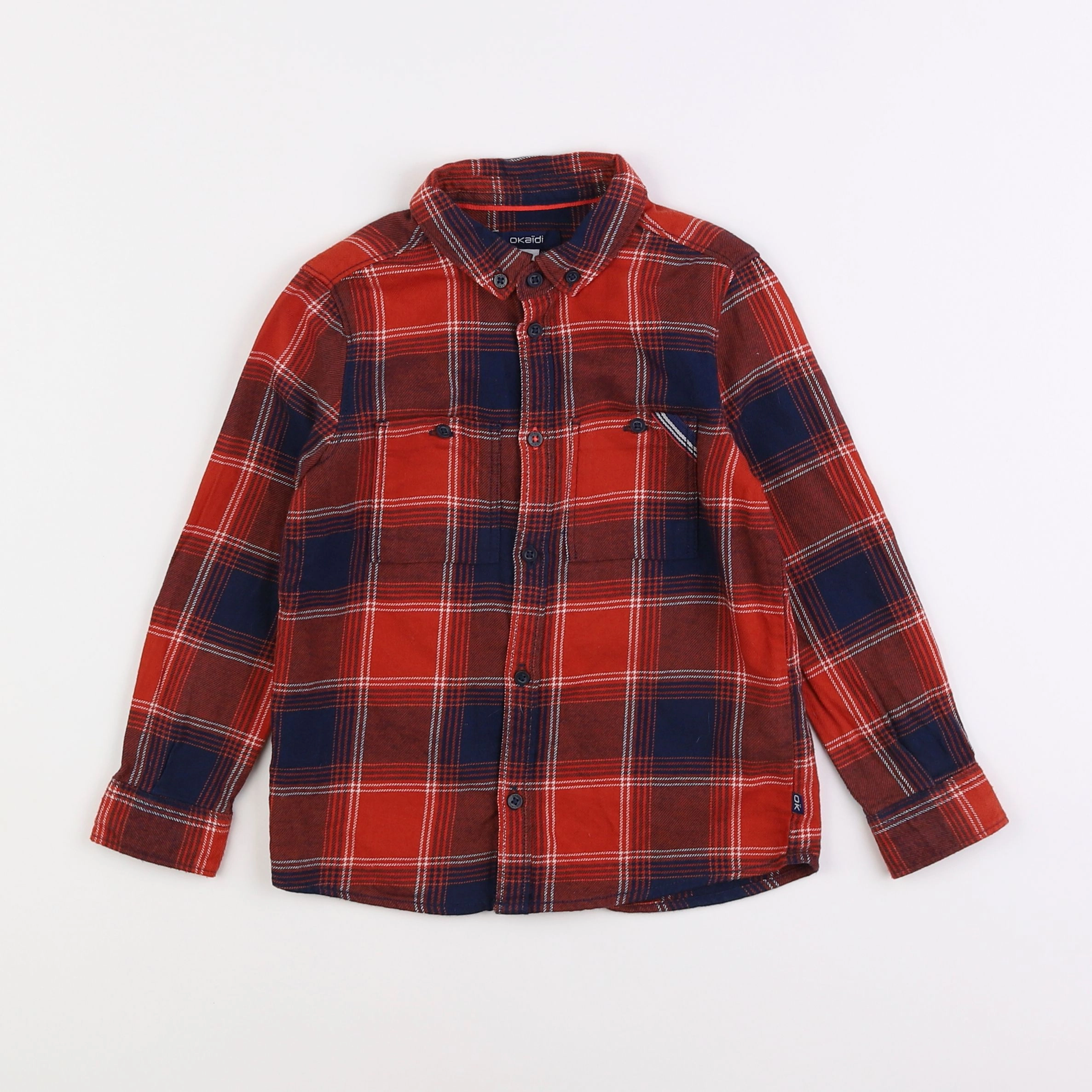 Okaidi - chemise orange - 4 ans