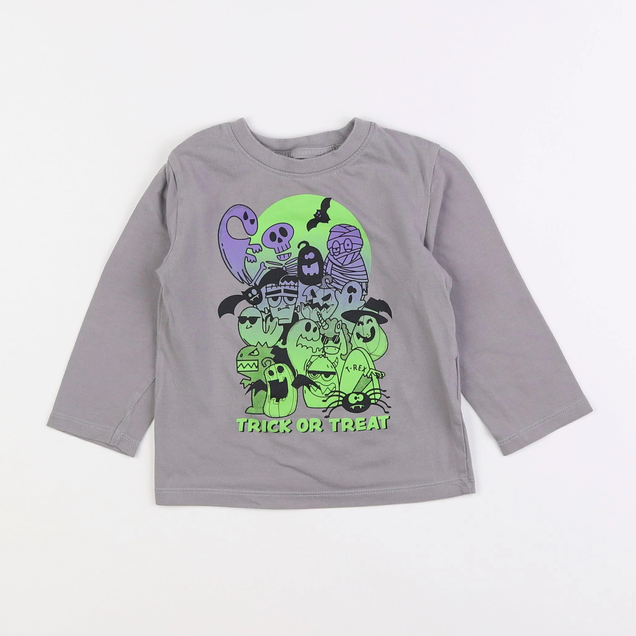 H&M - tee-shirt gris - 18 mois à 2 ans