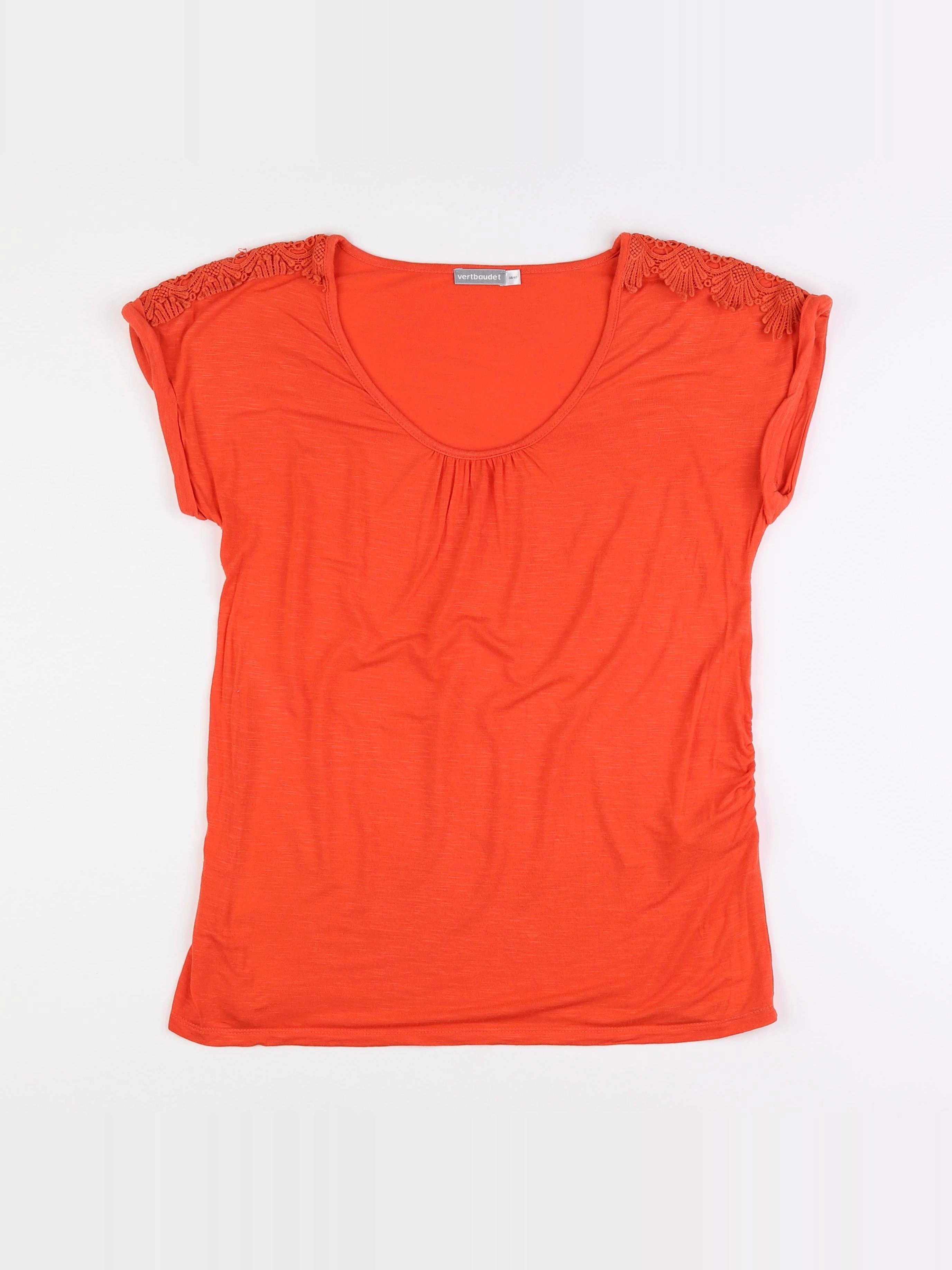 Vertbaudet - tee-shirt grossesse orange - 38 à 40
