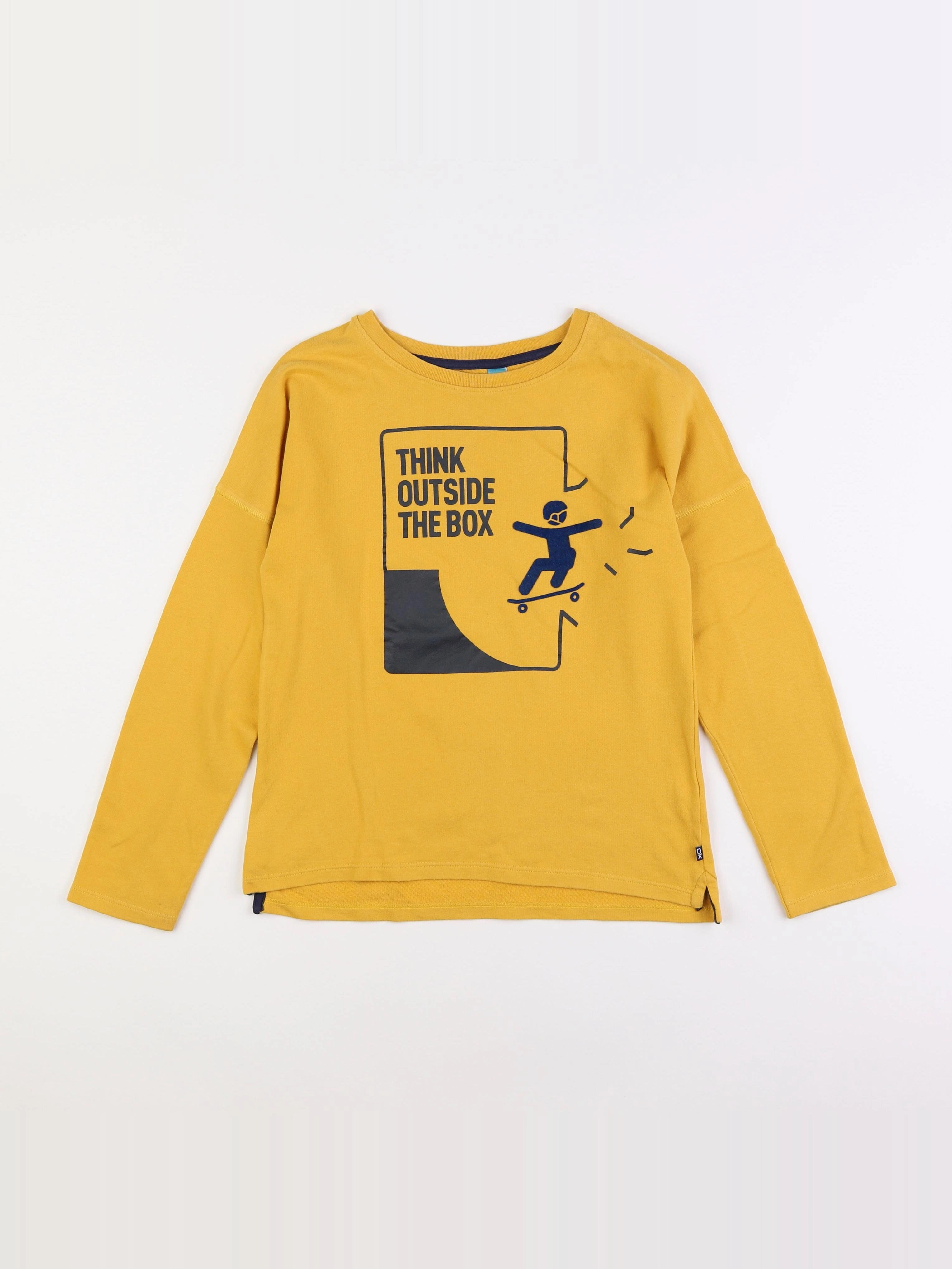 Okaidi - tee-shirt jaune - 10 ans
