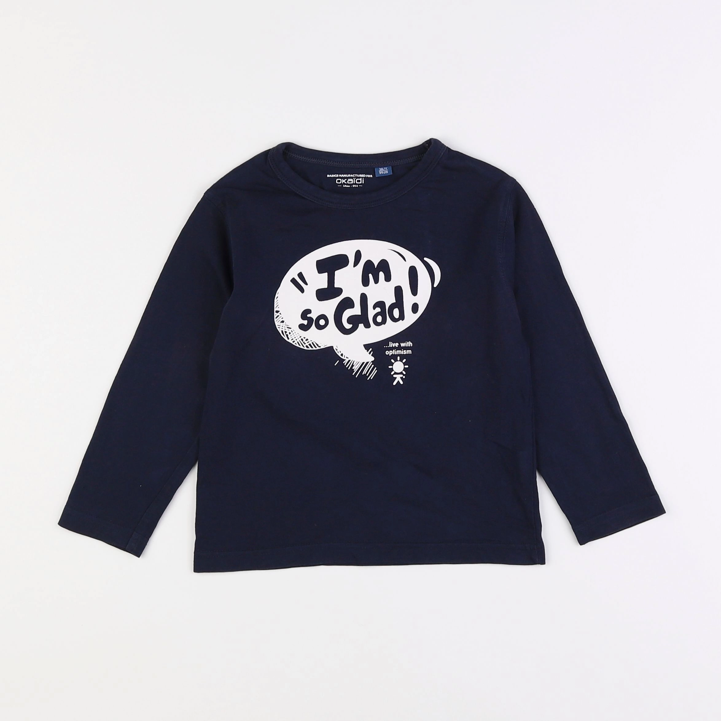 Okaidi - tee-shirt bleu - 3 ans