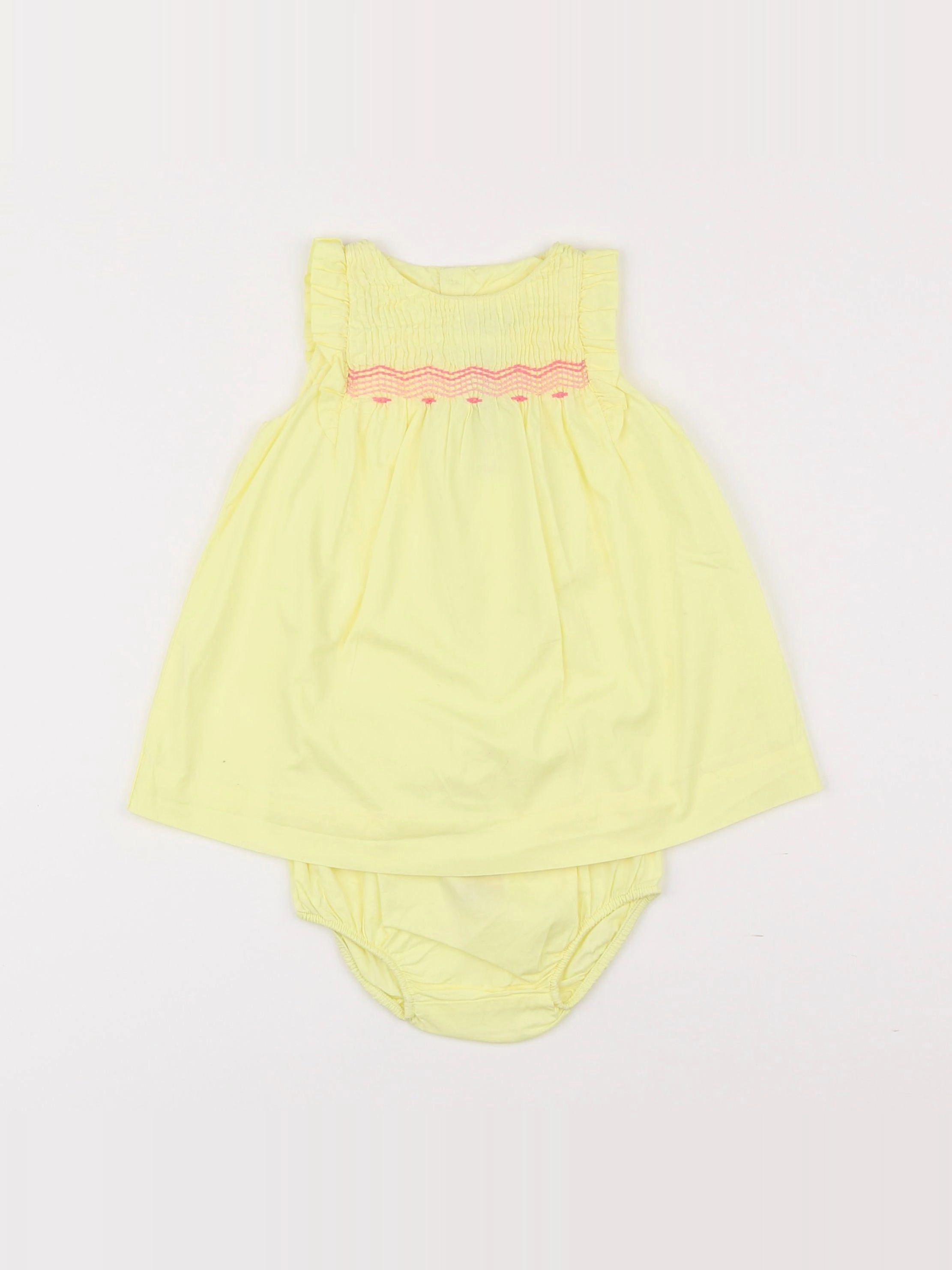 Jacadi - robe jaune - 6 mois