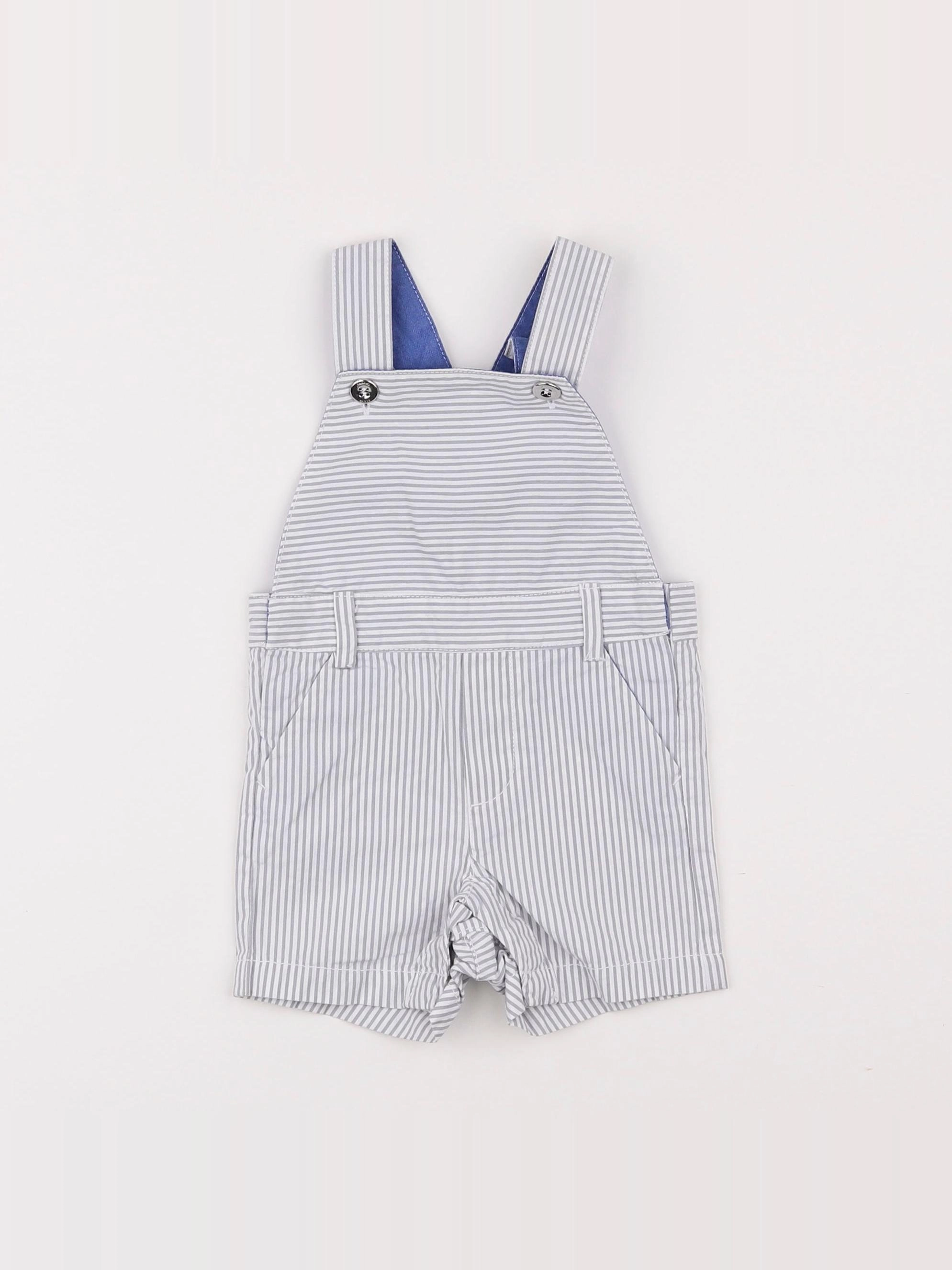 Jacadi - salopette gris - 6 mois