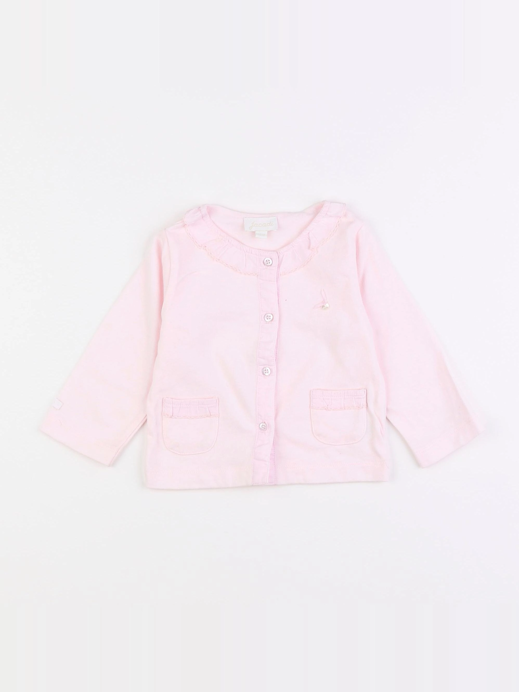 Jacadi - tee-shirt rose - 12 mois