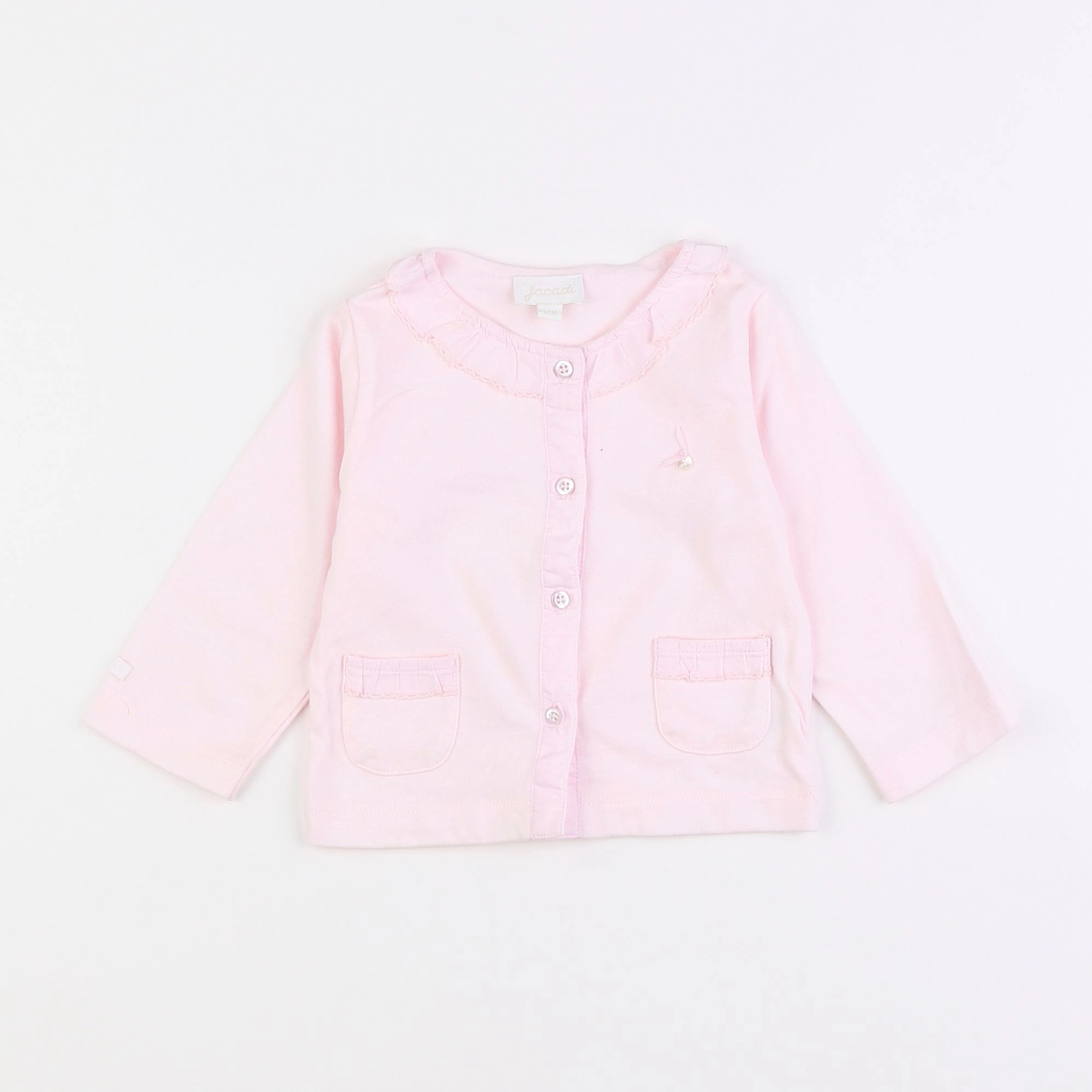 Jacadi - tee-shirt rose - 12 mois