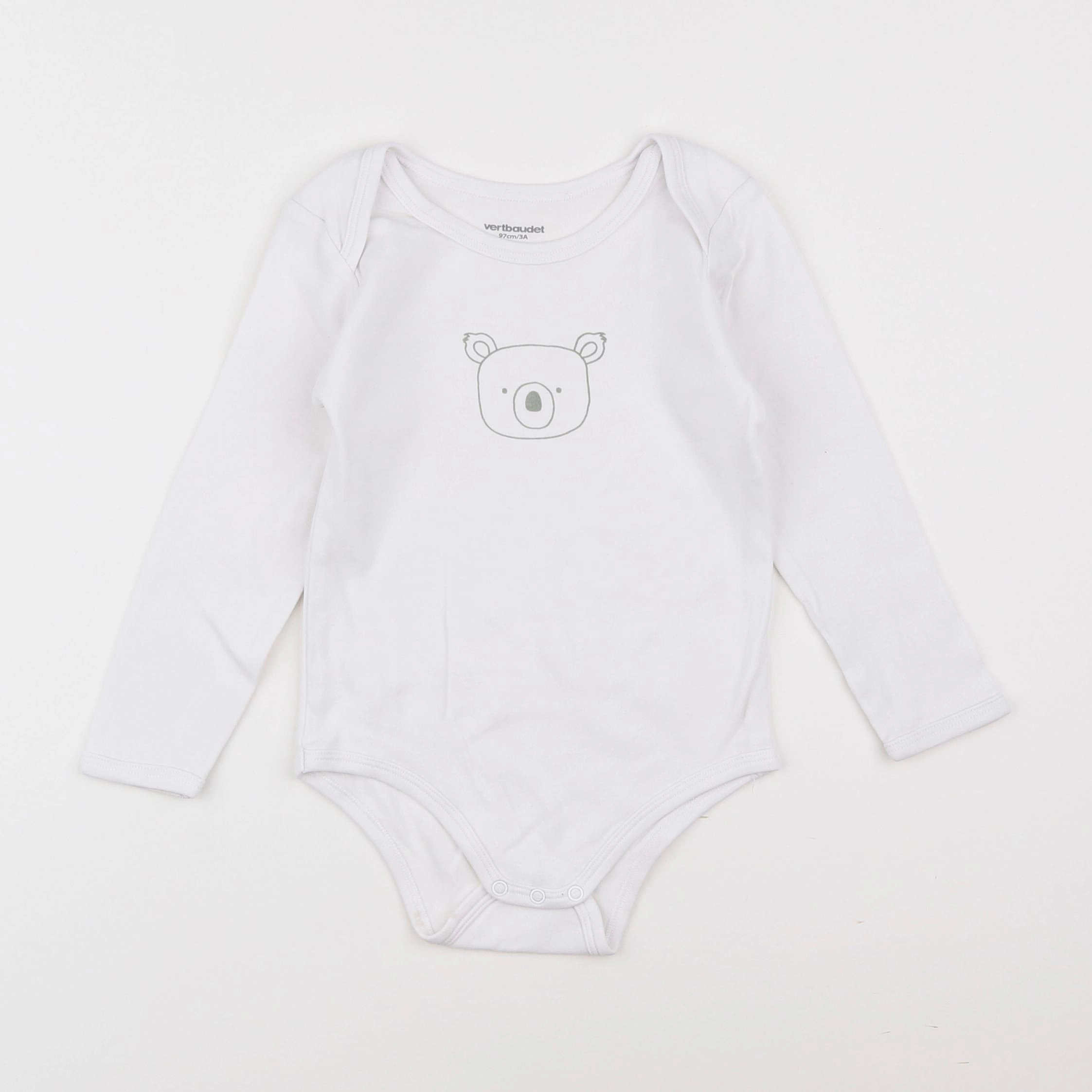 Vertbaudet - body blanc - 3 ans