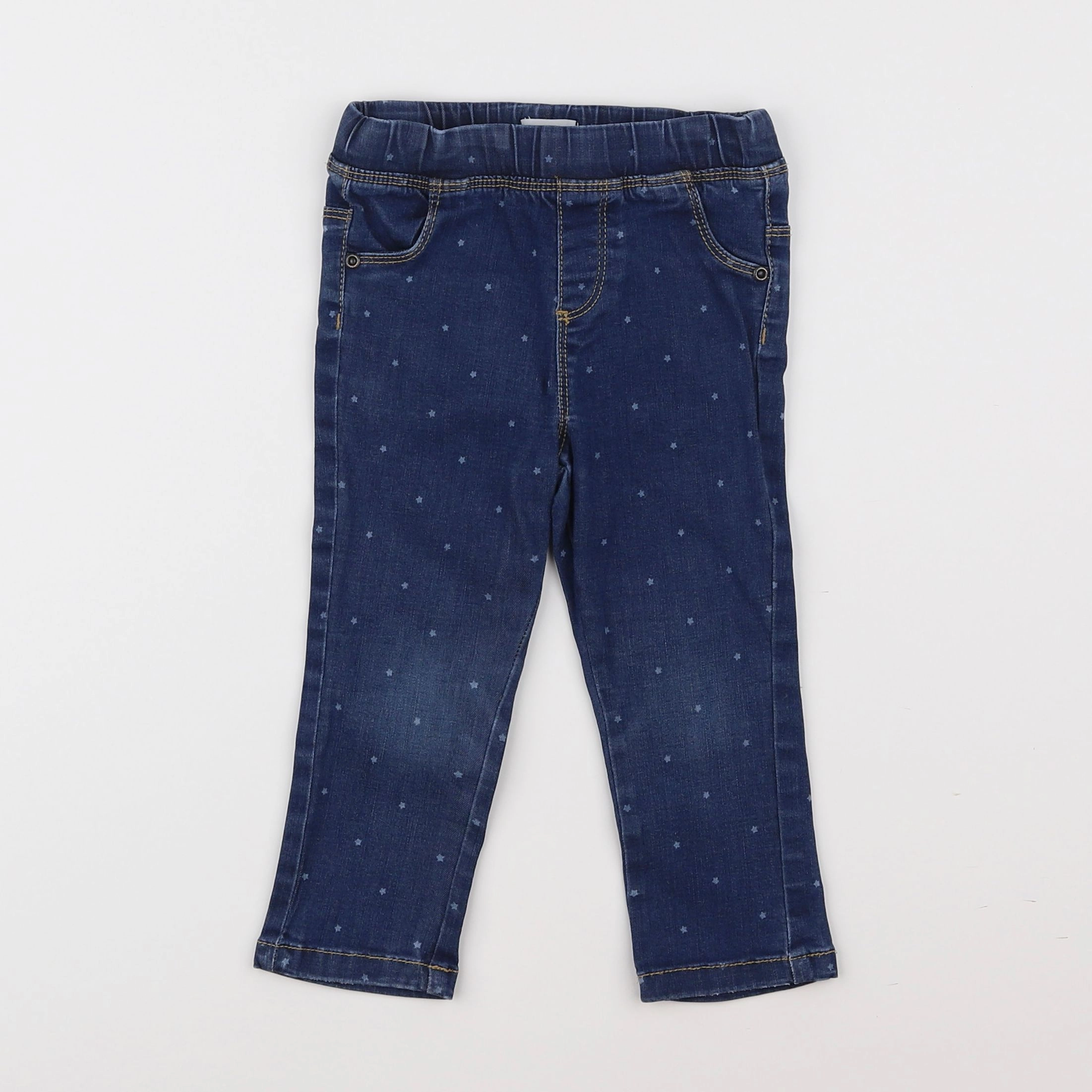 Vertbaudet - jegging bleu - 2 ans