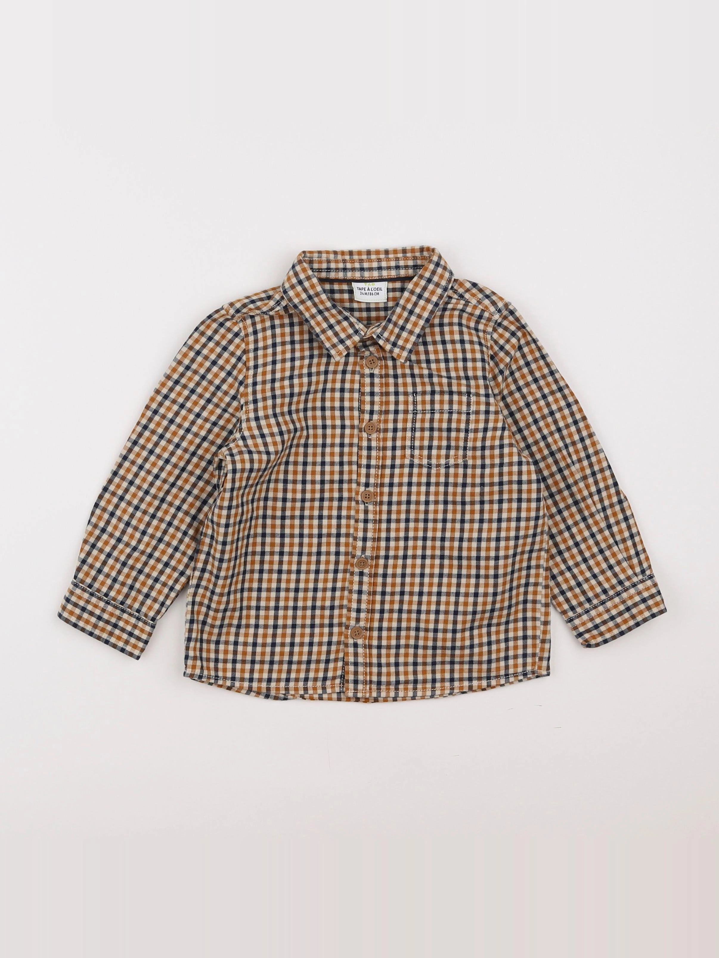 Tape à l'oeil - chemise marron - 2 ans